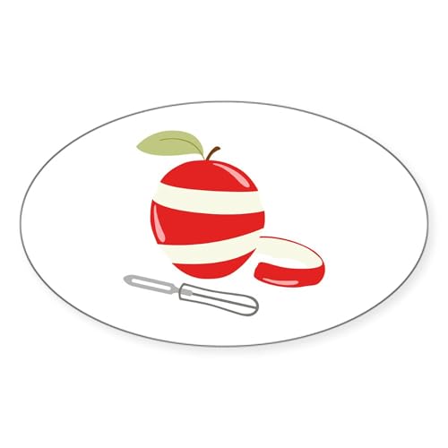White - Sliced Apple Sticker