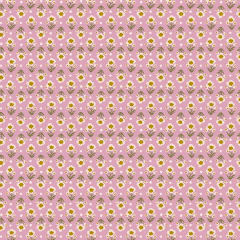 Liberty Lasenby Cotton Fabric - Botanists Walk Collection L01667410A Posy Breeze Floral Print - Perfect for Quilting, Dressmaking & Home Decor Projects