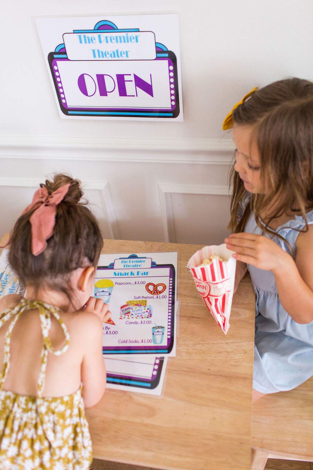 Kids Pretend Play Movie Theater Set - Fun Family Movie Night Toy for Children | Perfect for Role Play, Birthday Gifts & Indoor Entertainment