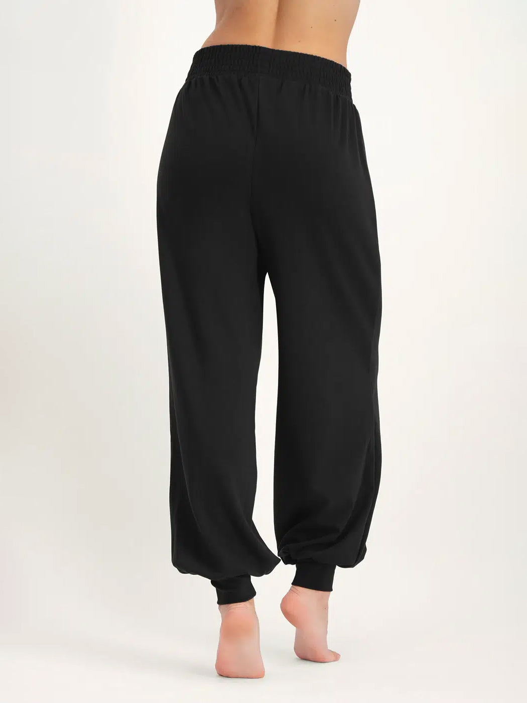 Urban Goddess Jaya Harem Yoga Pants - Onyx Black | High Waisted Stretchy Workout Leggings for Yoga, Gym & Lounge | Women's Comfortable Athletic Wear