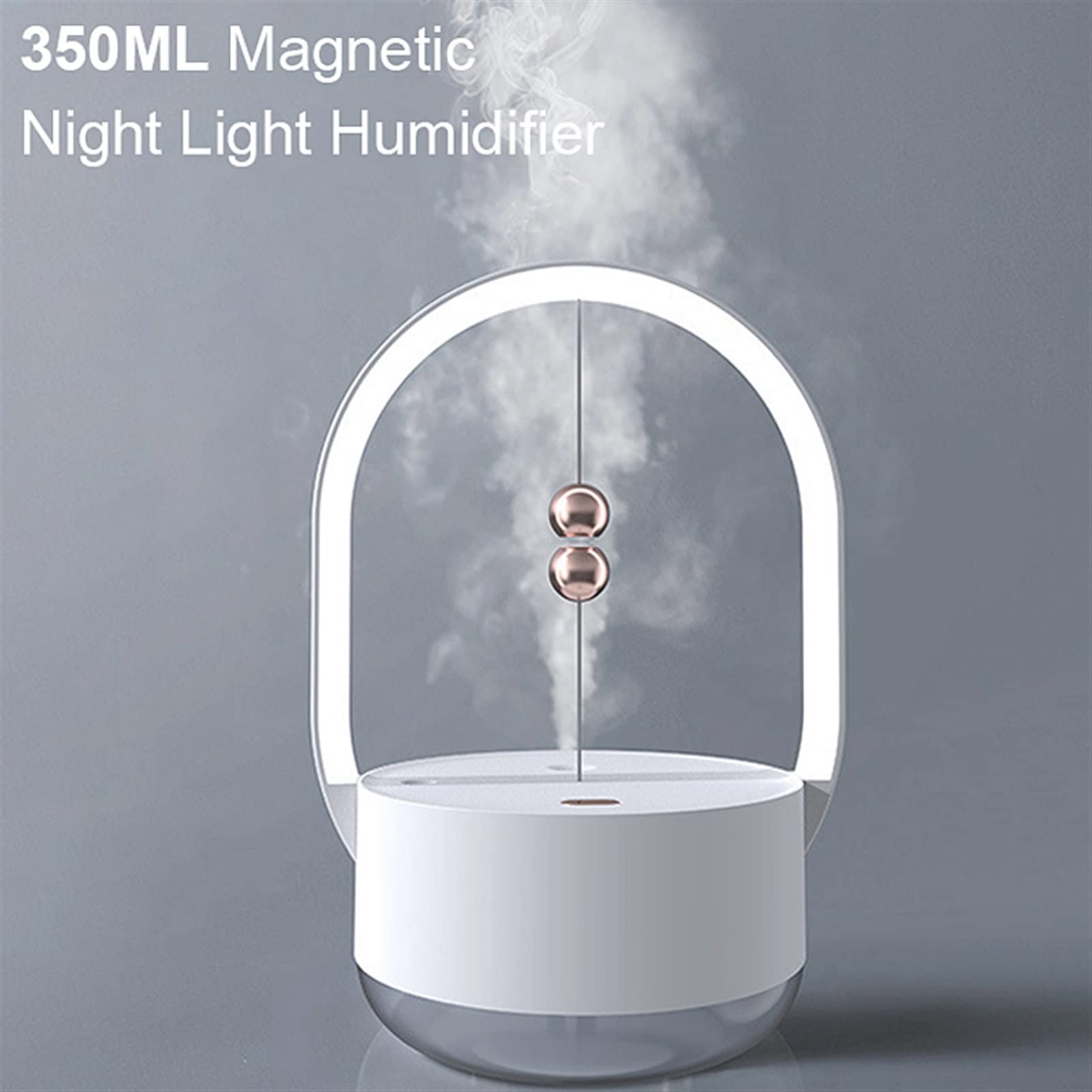 350ML Rechargeable Wireless Air Humidifier & Essential Oil Diffuser - Portable Mist Maker for Home, Office, Yoga & Bedroom - Quiet Ultrasonic Humidificador for Dry Air Relief