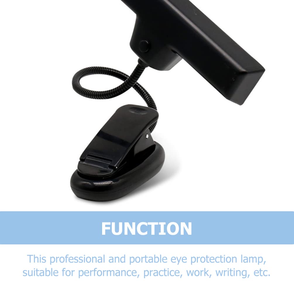 Balacoo Adjustable Gooseneck LED Desk Lamp with Clip - USB Powered Music Stand Light for Reading, Studying & Eye Protection - Perfect for Piano, Violin Practice & Office Workspace