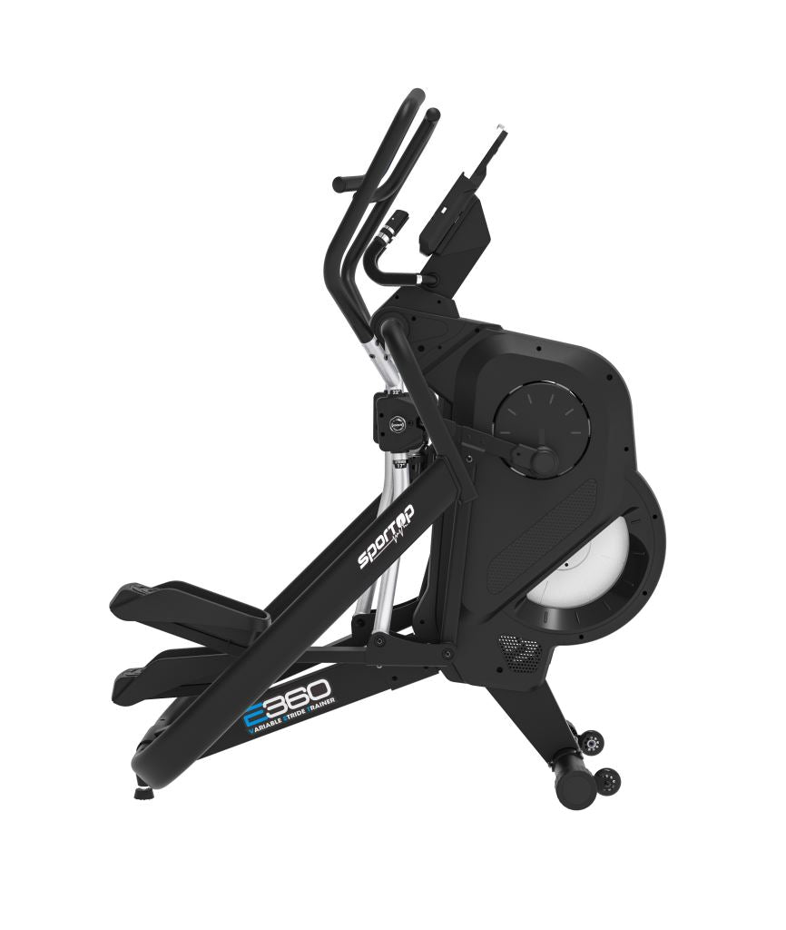 Sportop E360 Elliptical Machine - Low Impact Cardio Trainer for Home Gym, Full Body Workout Equipment with LCD Monitor | Perfect for Small Spaces & Apartment Fitness