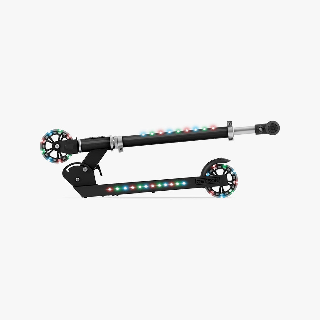 Jupiter Kick Scooter with LED Lights - Lightweight Aluminum Folding Scooter for Adults & Teens - Perfect for Commuting, Urban Travel & Fun Rides