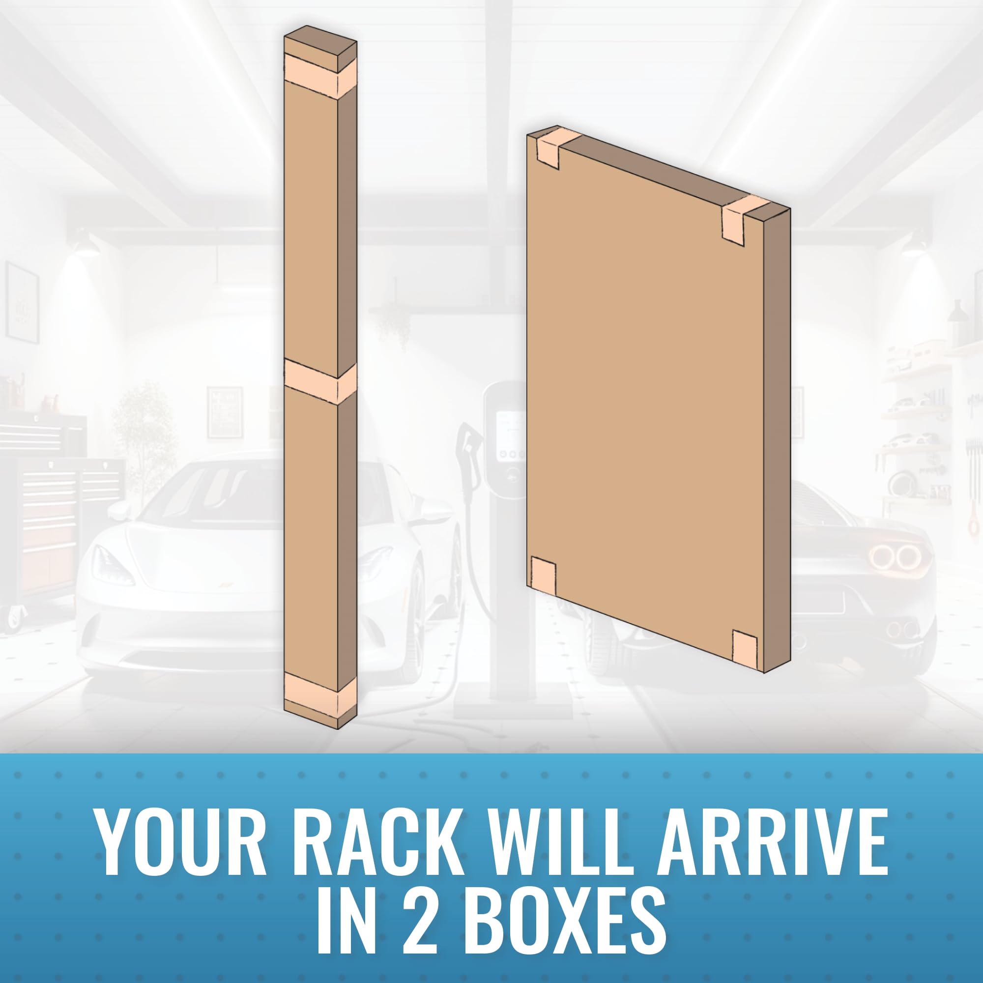 MonsterRAX 4x8 Overhead Garage Storage System - Heavy Duty 4’ x 8’ Ceiling Rack with Storage Bins & Accessories (Hammertone, 24