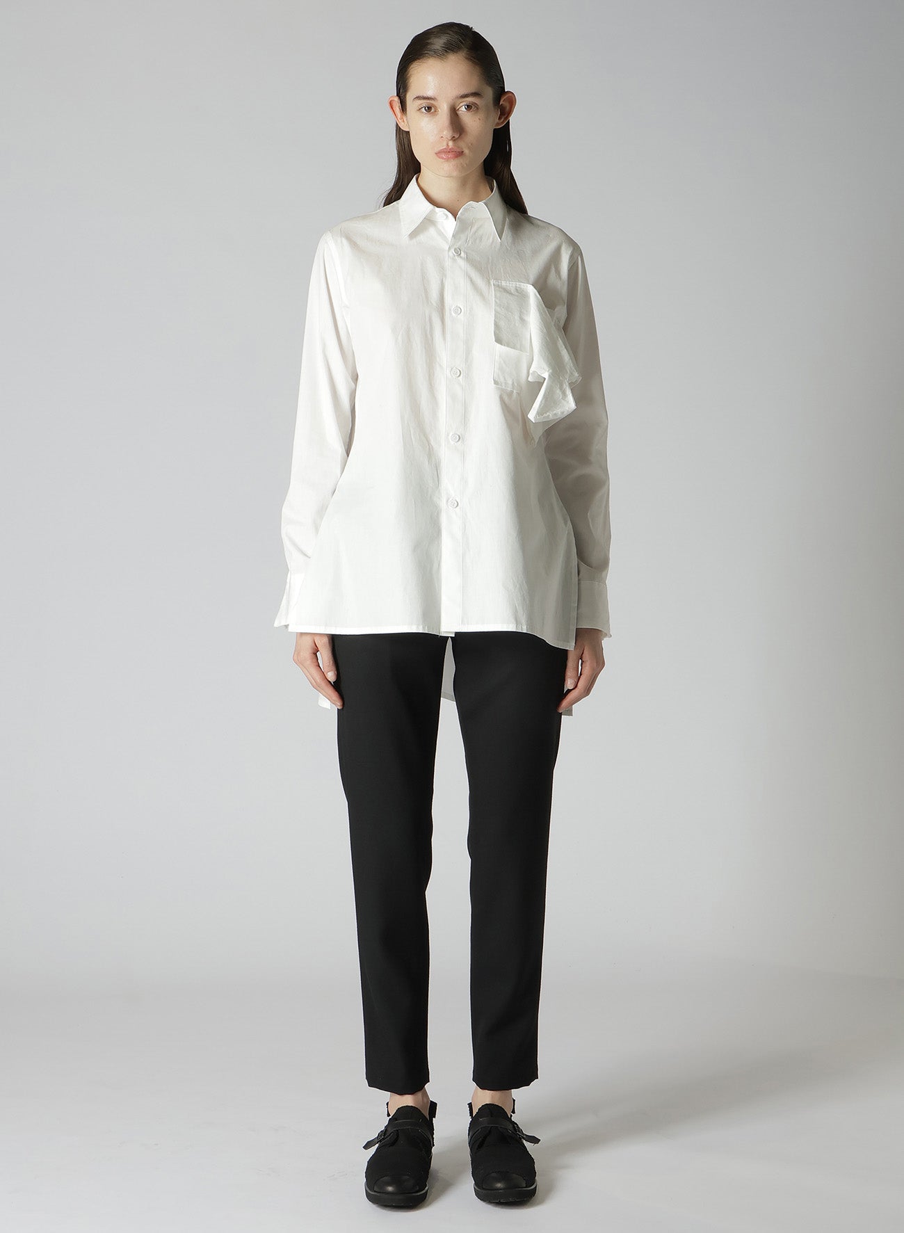 Women's Cotton Broad R Box Detail Blouse - Elegant Casual Top for Work, Office, and Everyday Wear