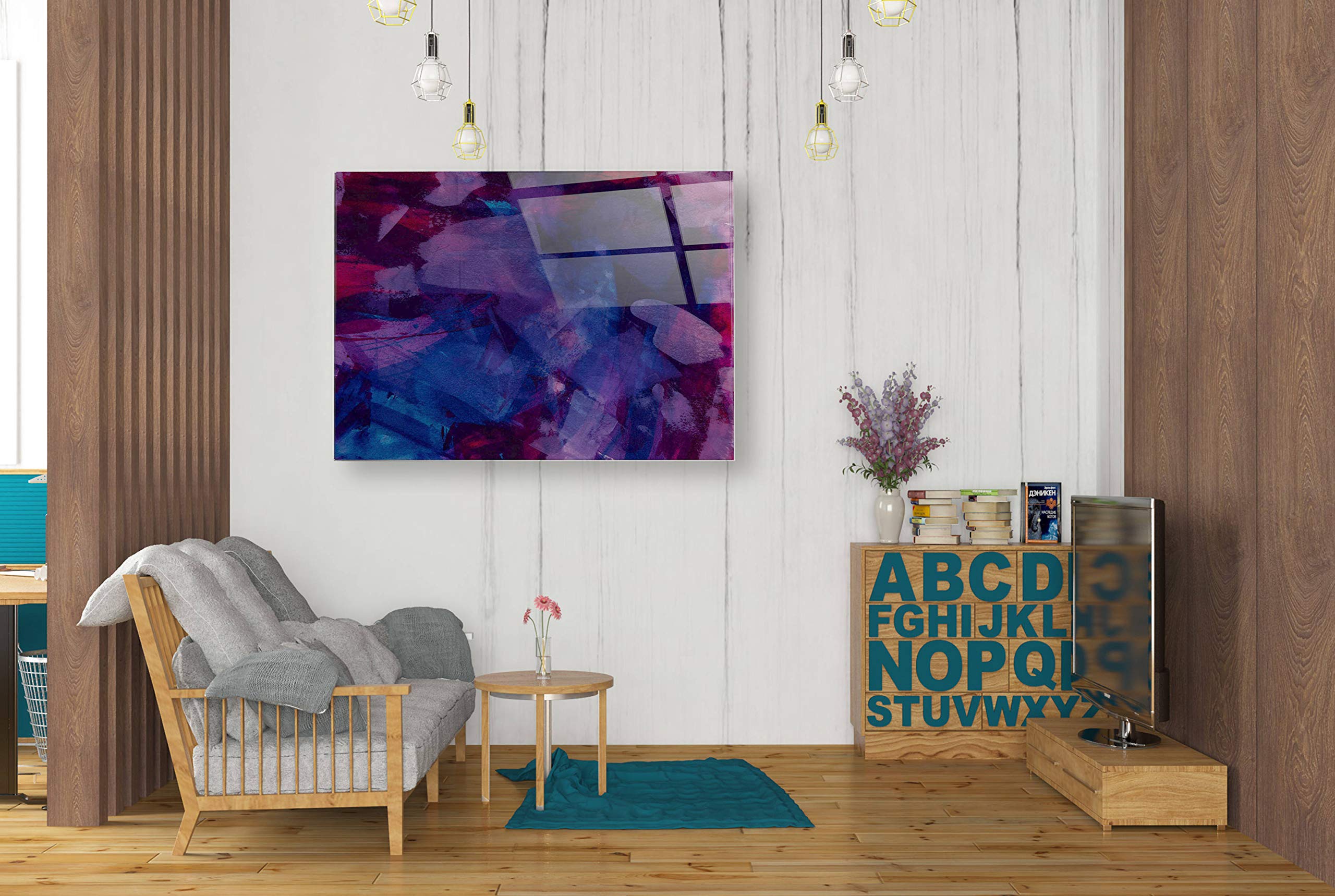 Epic Normandy Beach Battle Acrylic Glass Wall Art Print - 24x36 Inches - WWII Historical Home Decor for Living Room, Office & Man Cave