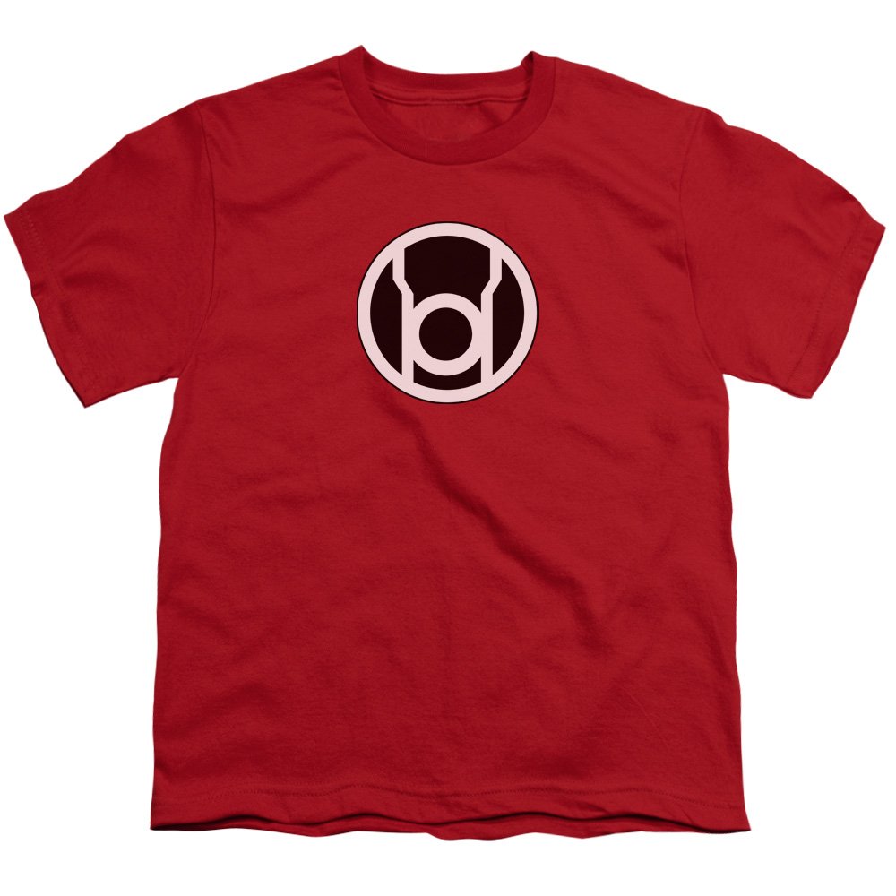 Green Lantern vs Red Lantern Logo Graphic Unisex Youth T-Shirt | Superhero Comic Book Tee for Kids & Teens | Perfect for Cosplay, Comic Con & Everyday Wear