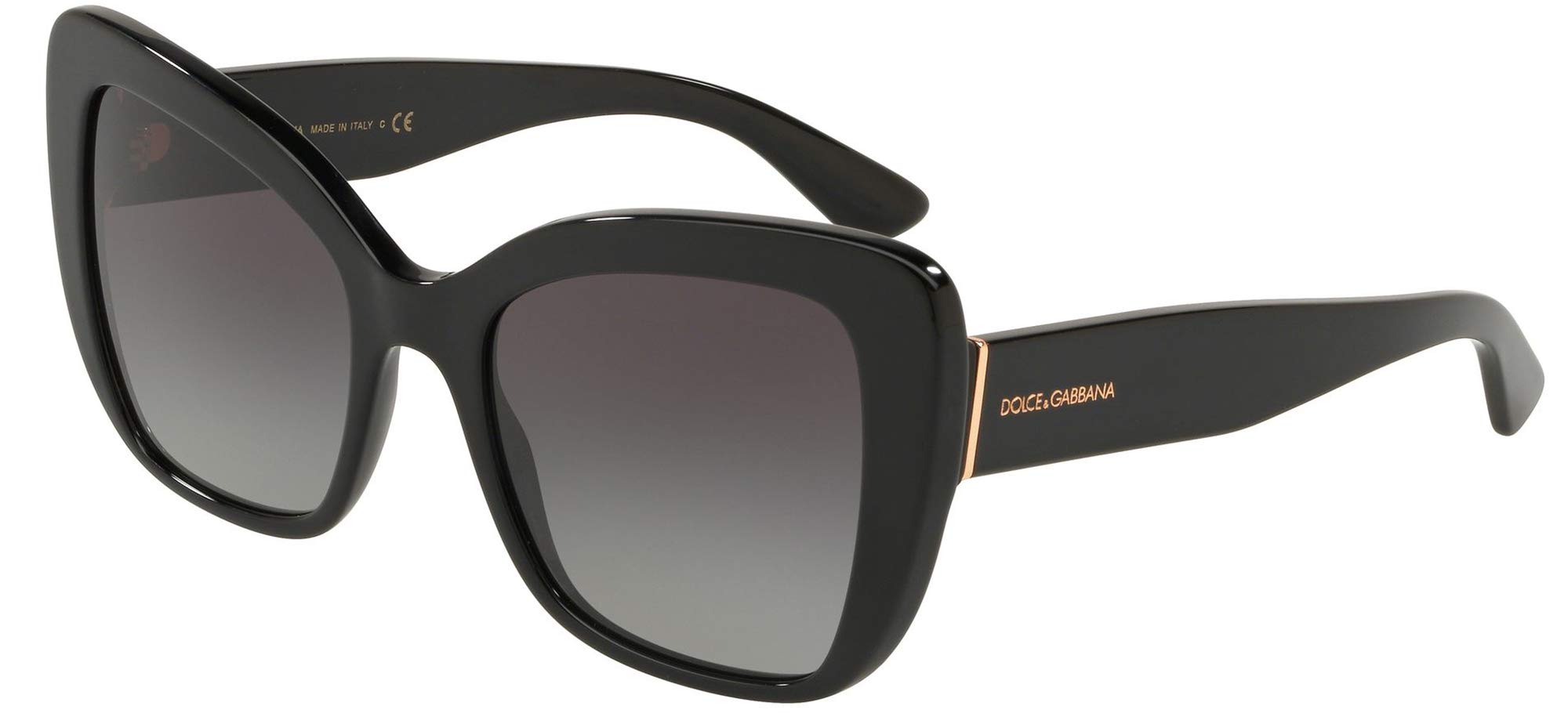 Dolce & Gabbana Women's Fashion Sunglasses - Trendy Modern Cat Eye Shades with UV Protection - Perfect for Beach, Driving & Outdoor Activities