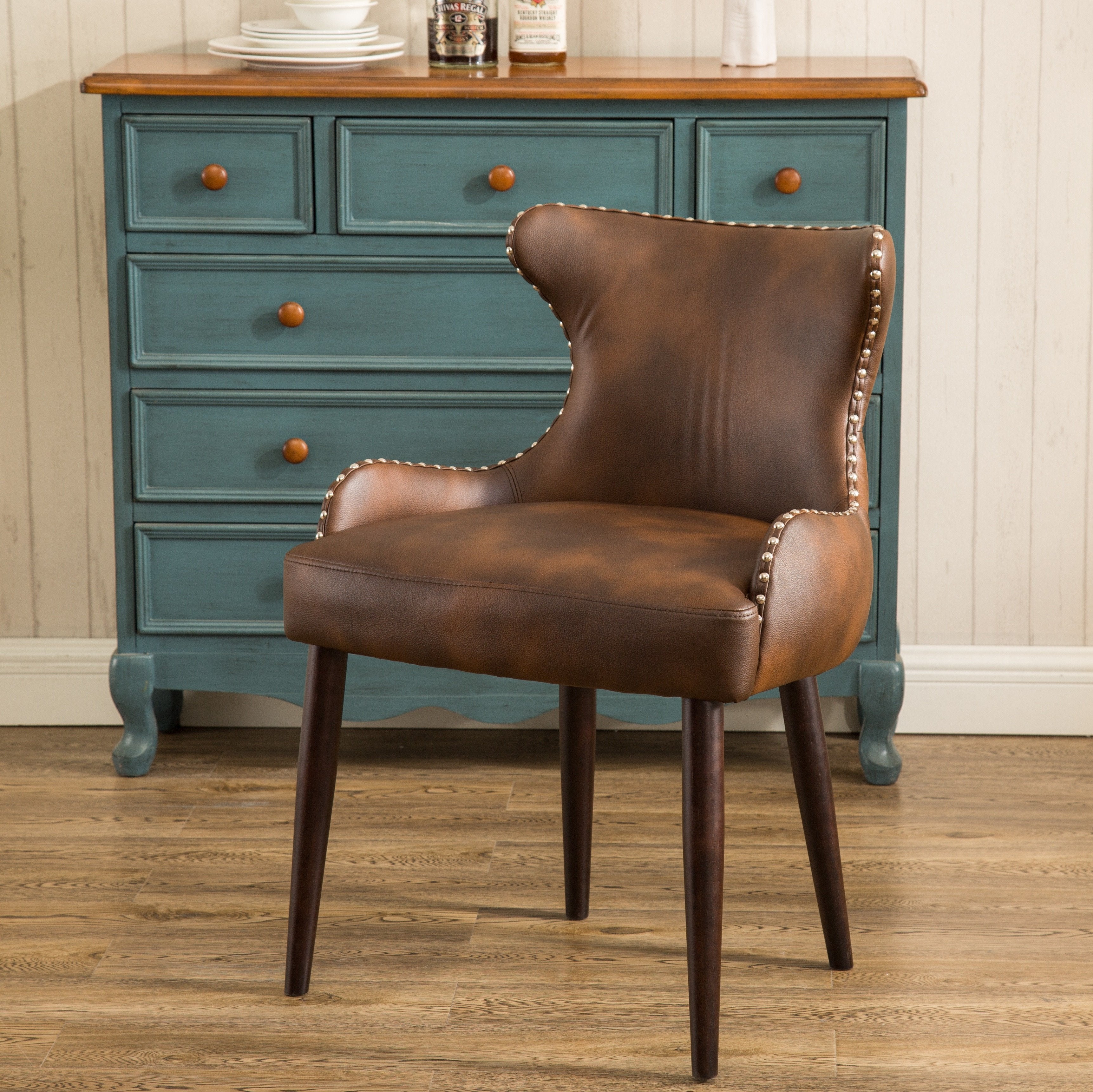 Brown Faux Leather
