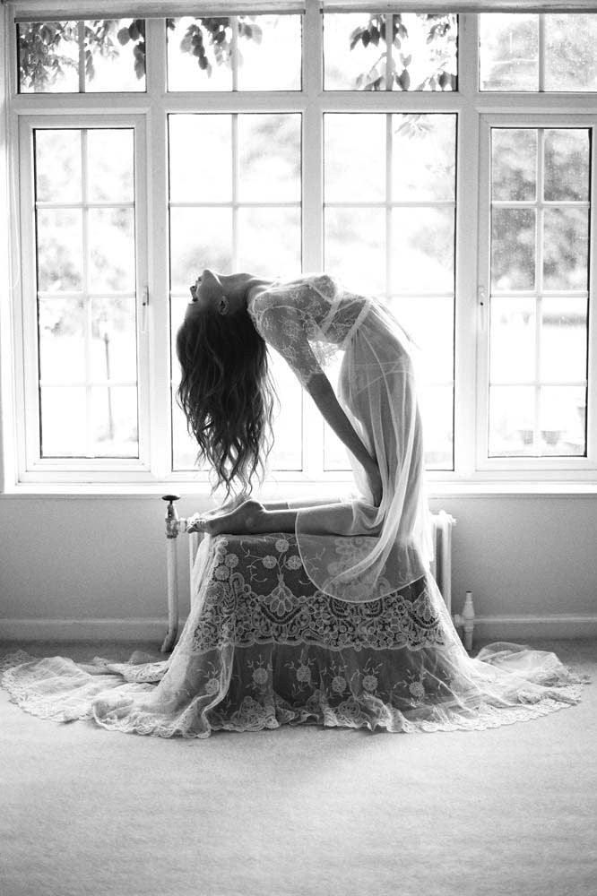 Ivory Rose French Lace Dressing Robe - Elegant Bridal Loungewear & Wedding Nightgown for Honeymoon, Bridal Shower, and Romantic Getaways