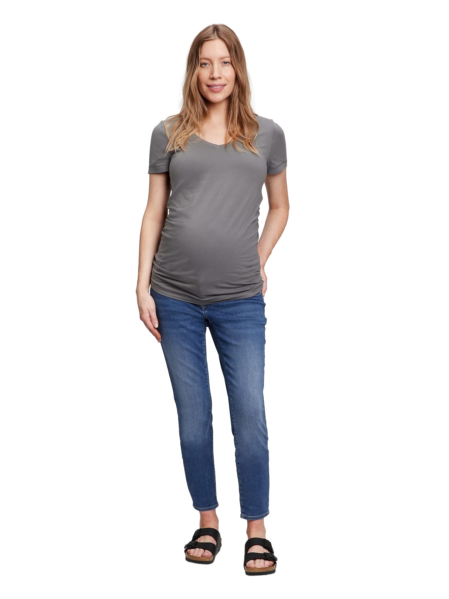 GAP Women's Maternity Skinny Jeans with Stretch Inset Panel - Comfortable Pregnancy Denim Pants for Work, Casual & Everyday Wear