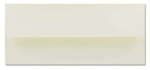 Premium Wove No. 10 Cotton Envelopes with Square Flap - 100% Natural White - Pack of 500 - Perfect for Wedding Invitations, Business Correspondence & Luxury Stationery