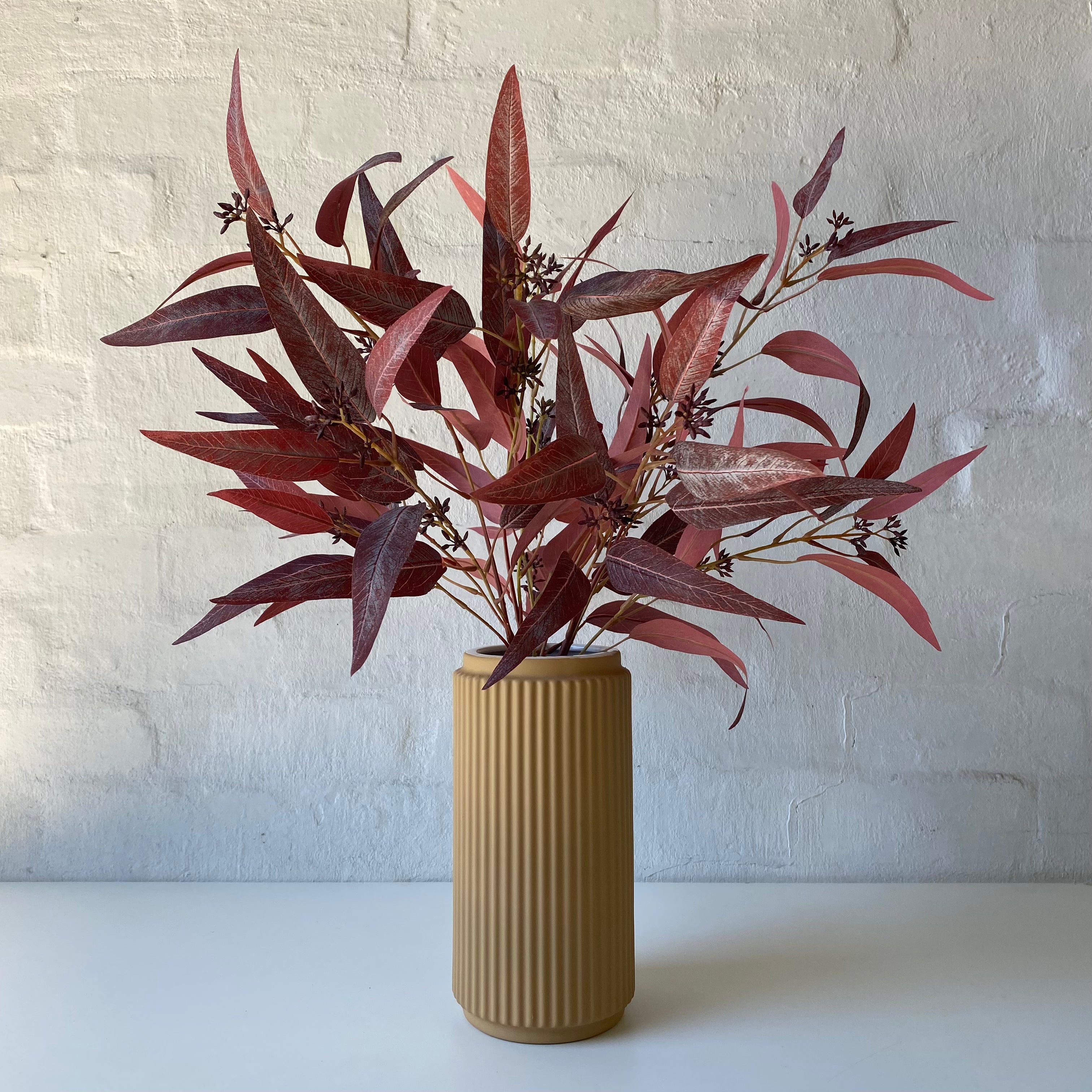 Artificial Eucalyptus Seeded Stems - Realistic Faux Greenery for Home Decor, Wedding Centerpieces, and Floral Arrangements | Perfect for DIY Crafts, Table Settings, and Seasonal Displays