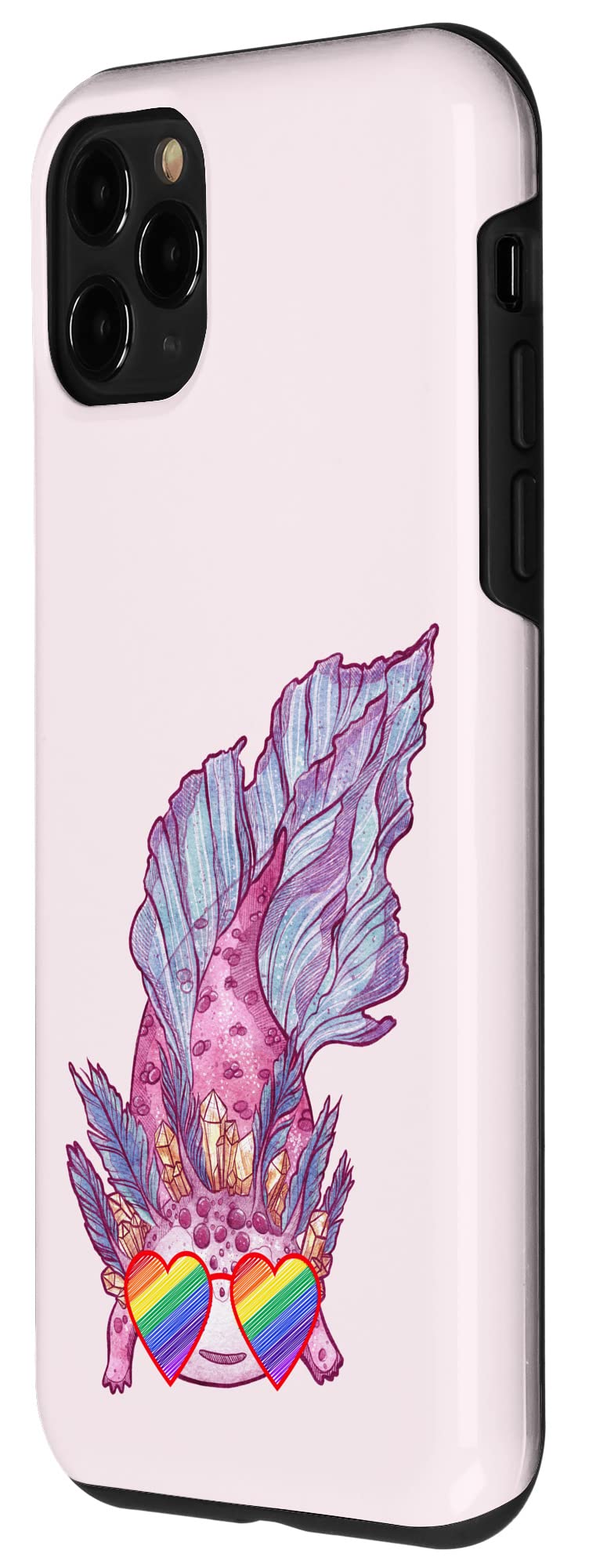 iPhone 11 Pro Case - Pink Axolotl Design for LGBTQ Pride, Rainbow Teen Accessory - Perfect for Lesbian Pride, Daily Use & Special Occasions