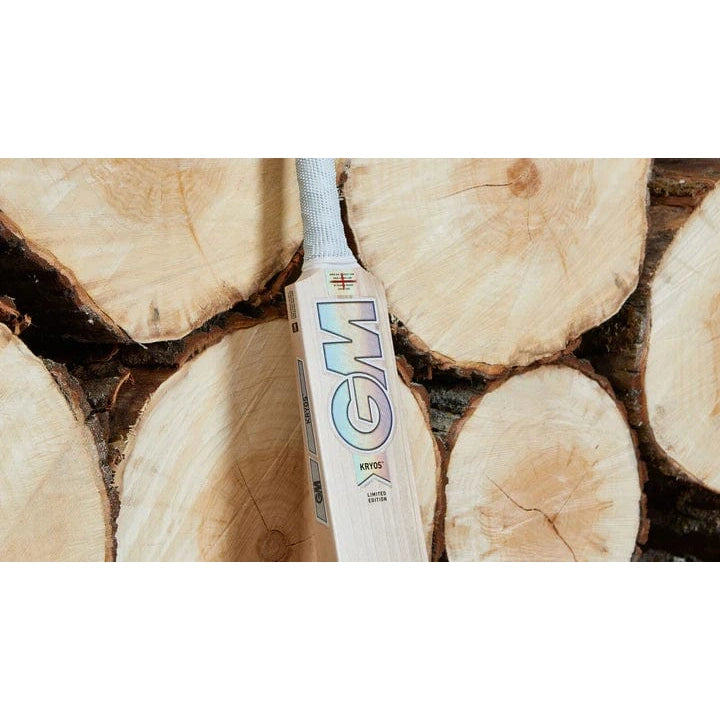 GM Senior Cricket Bat Kryos DXM Signature - Premium English Willow Cricket Bat for Professional Players - Perfect for Matches, Training & Competitive Play