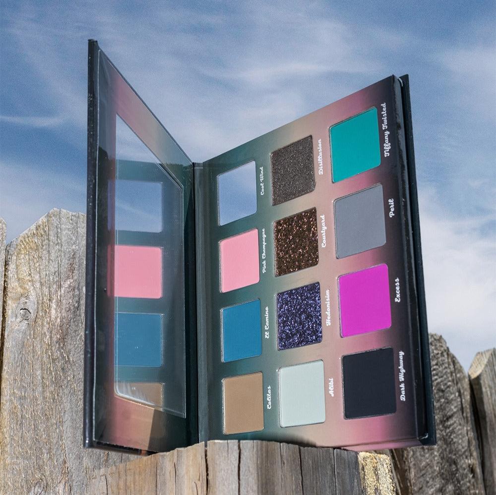 El Camino Eyeshadow Palette - 12 Highly Pigmented Matte & Shimmer Shades for Day & Night Makeup Looks | Vegan & Cruelty-Free | Perfect for Parties, Weddings & Everyday Wear
