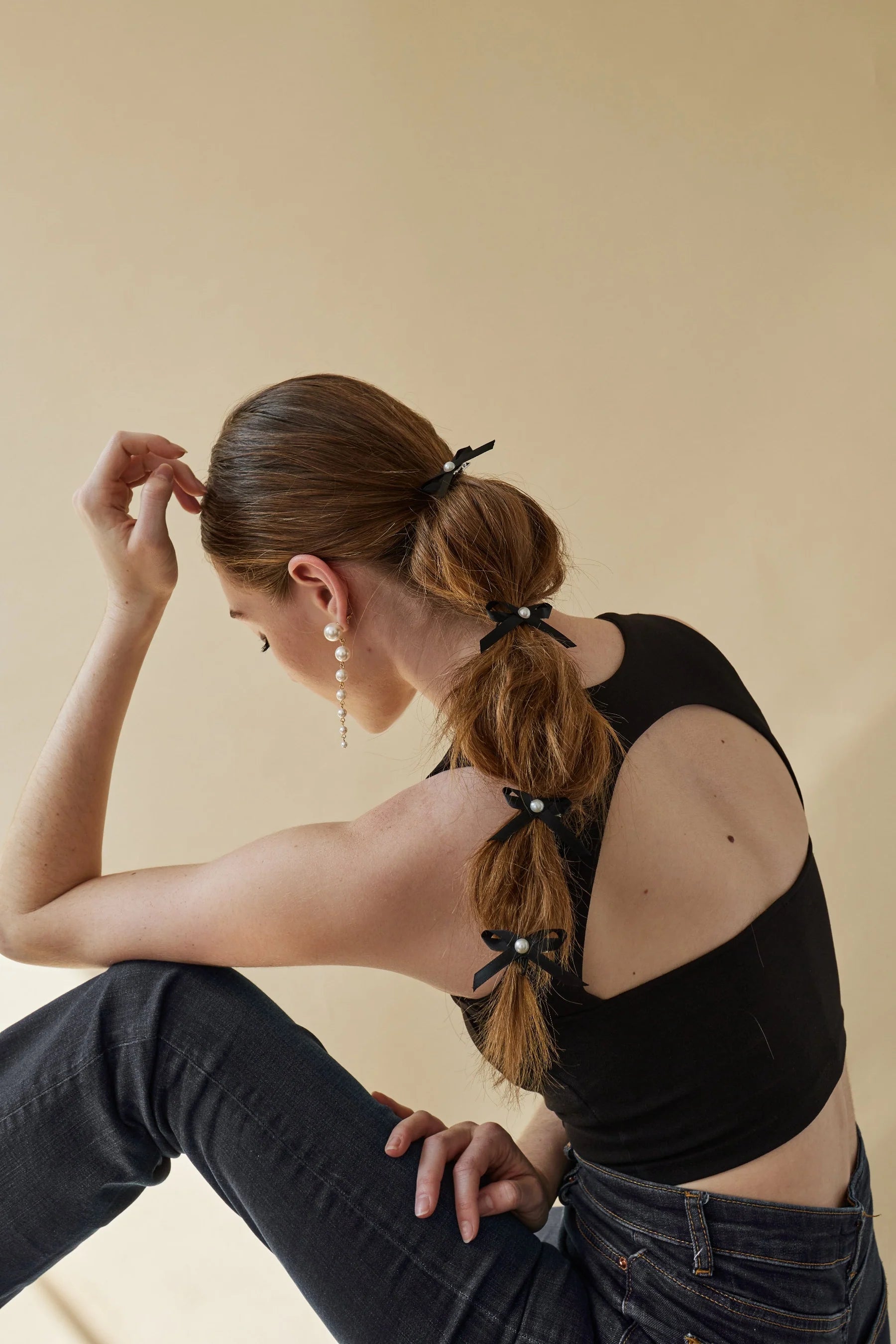 Ashley Mini Bow Hair Clip - Elegant Hair Accessory for Women & Girls - Perfect for Weddings, Parties & Everyday Style