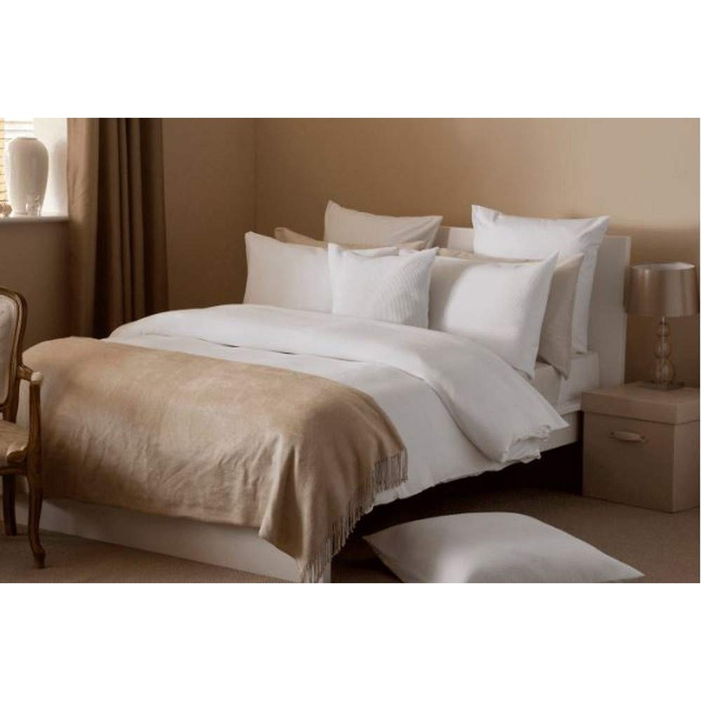 Belledorm Waffle Weave Cotton Duvet Cover Set - King Size Bedding - Soft Gray Duvet Cover with Pillowcases - Perfect for Cozy Bedroom & Hotel Luxury Style