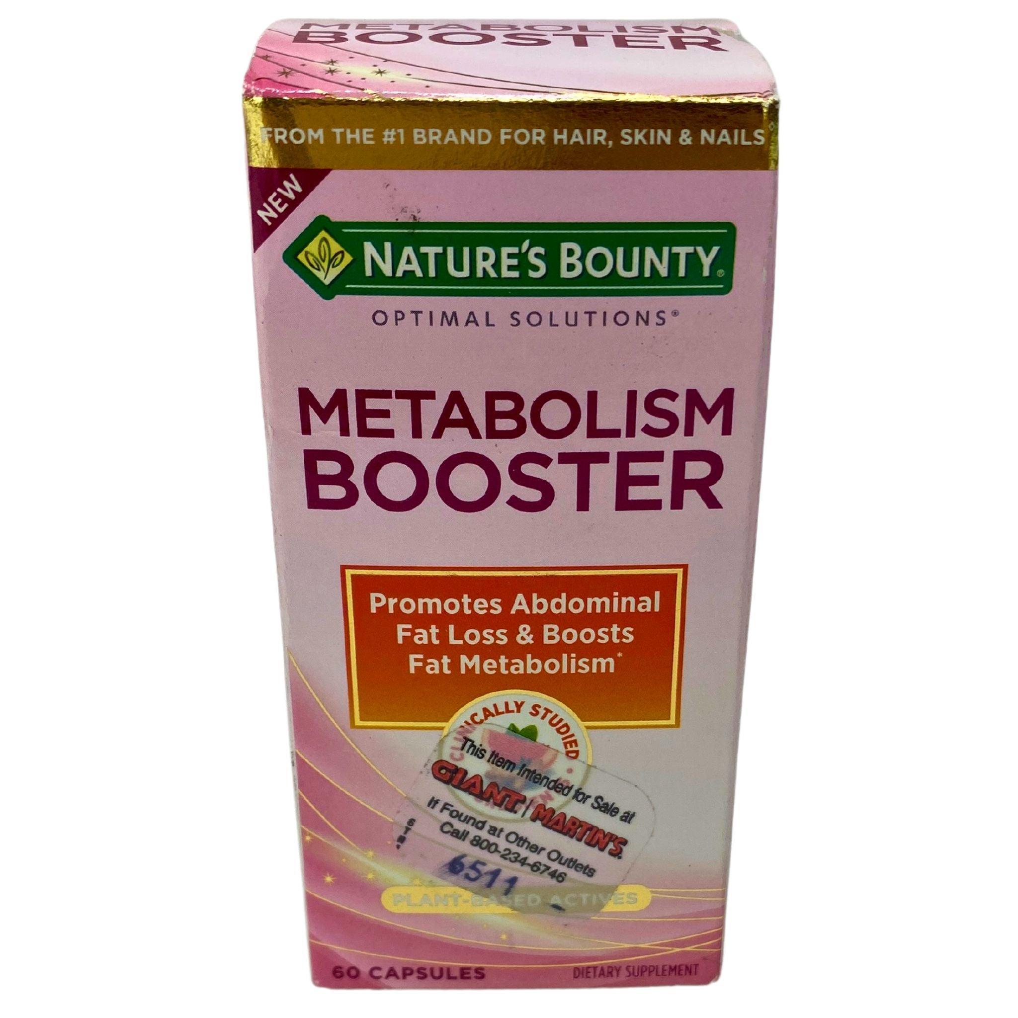 Nature's Bounty Optimal Solutions Metabolism Booster Supplement - 60 Capsules (Pack of 50) for Weight Management & Energy Support - Perfect for Daily Wellness Routine & Fitness Goals