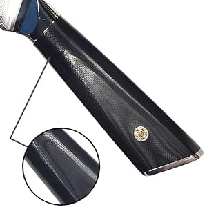 **Wakoli Damascus Chef Knife 9.3-inch - Ultra Sharp 67-Layer Genuine Damascus Steel Kitchen Knife with G10 Handle, Feza Series - Perfect for Slicing, Dicing & Professional Cooking**