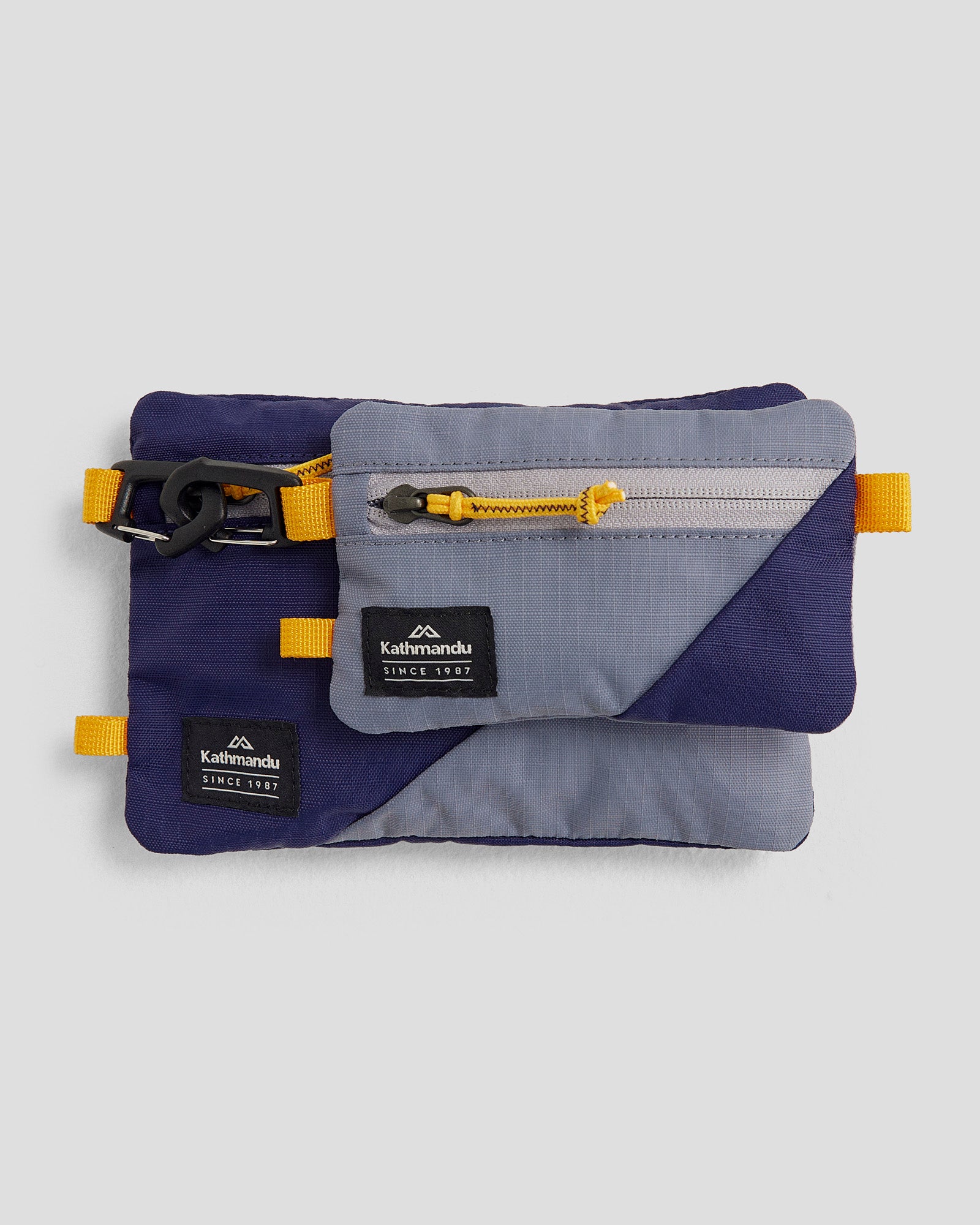 2-Pack Travel Pouch Set - Dark Horizon & Dark Haze Waterproof Organizer for Passport, Money & Essentials | Perfect for Air Travel, Vacations & Daily Commute