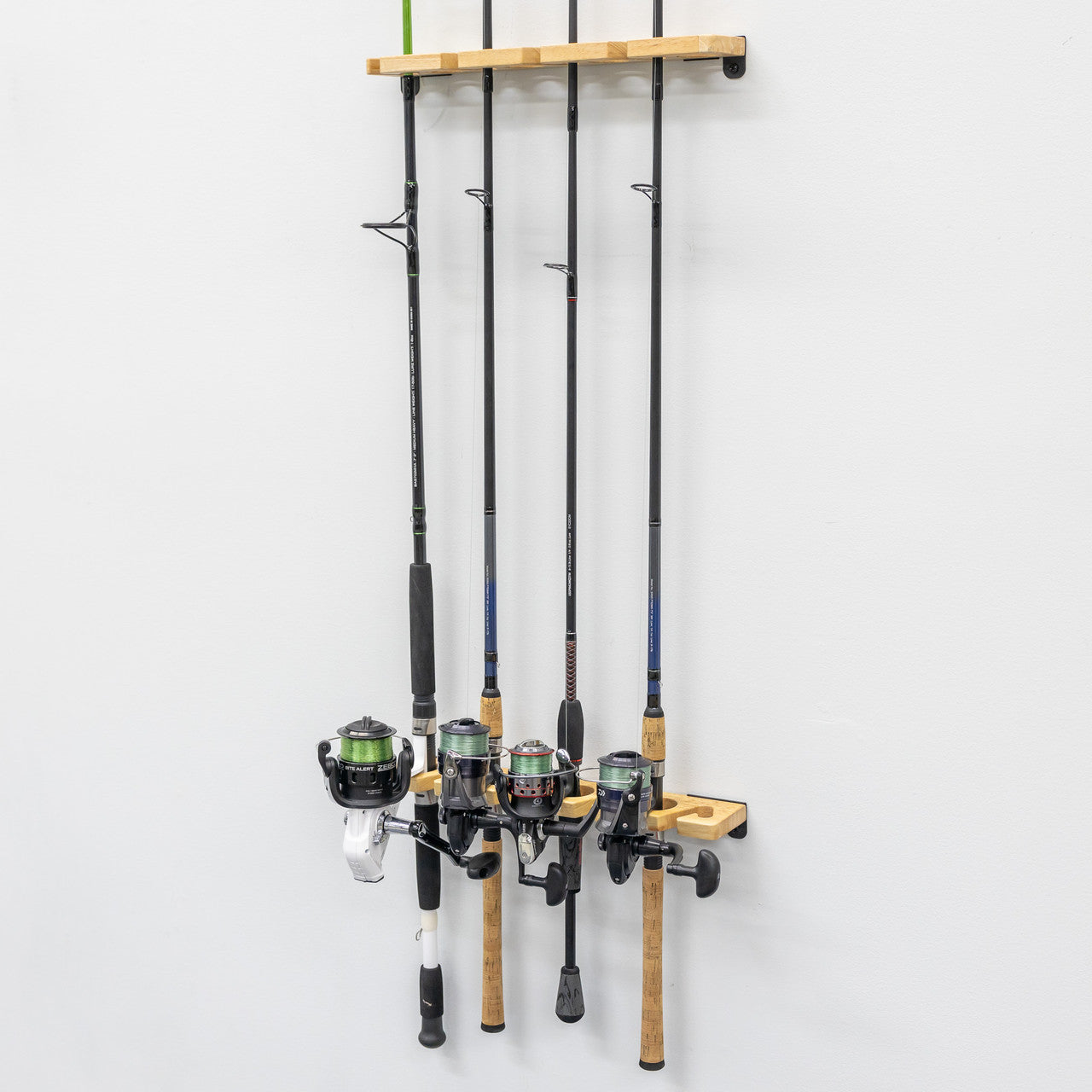 Best Fishing Rod Holder for Stillwater - Heavy Duty 8 Rod Storage Rack | Secure & Space-Saving Tackle Organizer for Garage, Boat, or Cabin | Perfect for Anglers & Fishing Enthusiasts