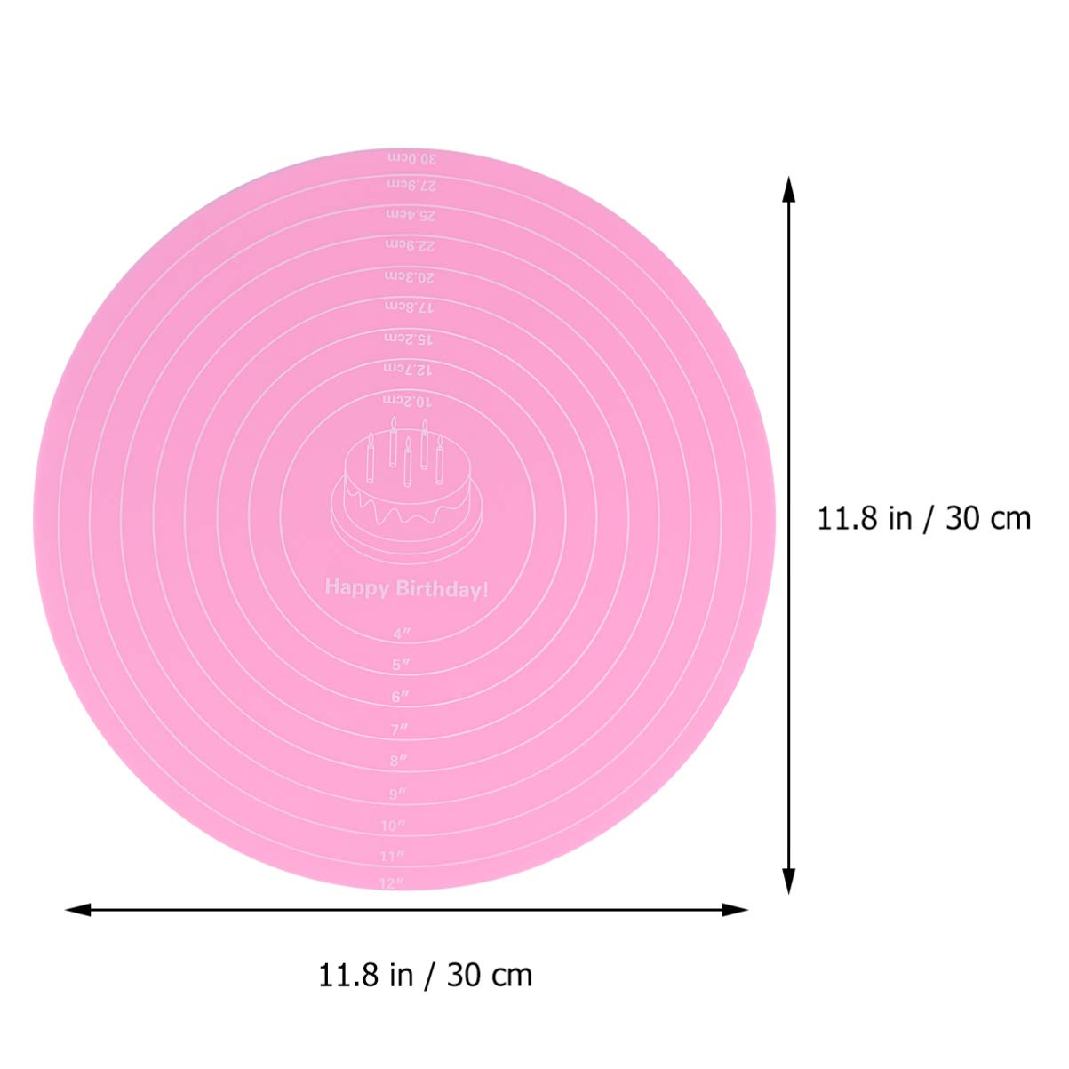12 Inch Round Cake Baking Board - Sturdy Cake Display Base for Decorating, Serving & Display - Perfect for Cupcakes, Pastries & Dessert Presentation at Parties & Events