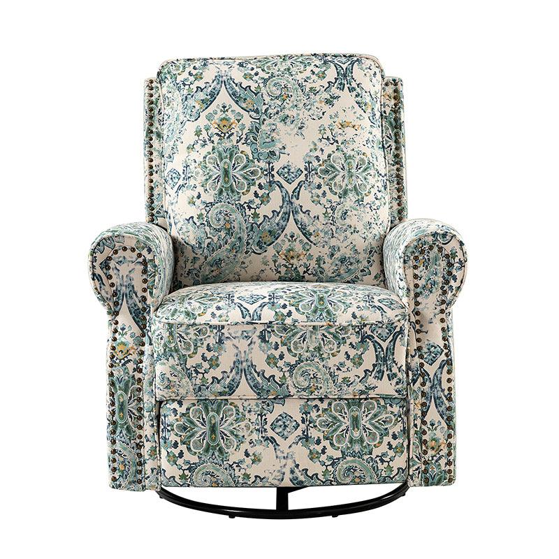 Comfortable Nikola Swivel Glider Recliner Chair - 360° Rotation & Smooth Gliding Motion - Perfect for Living Room, Nursery, or Home Theater Relaxation