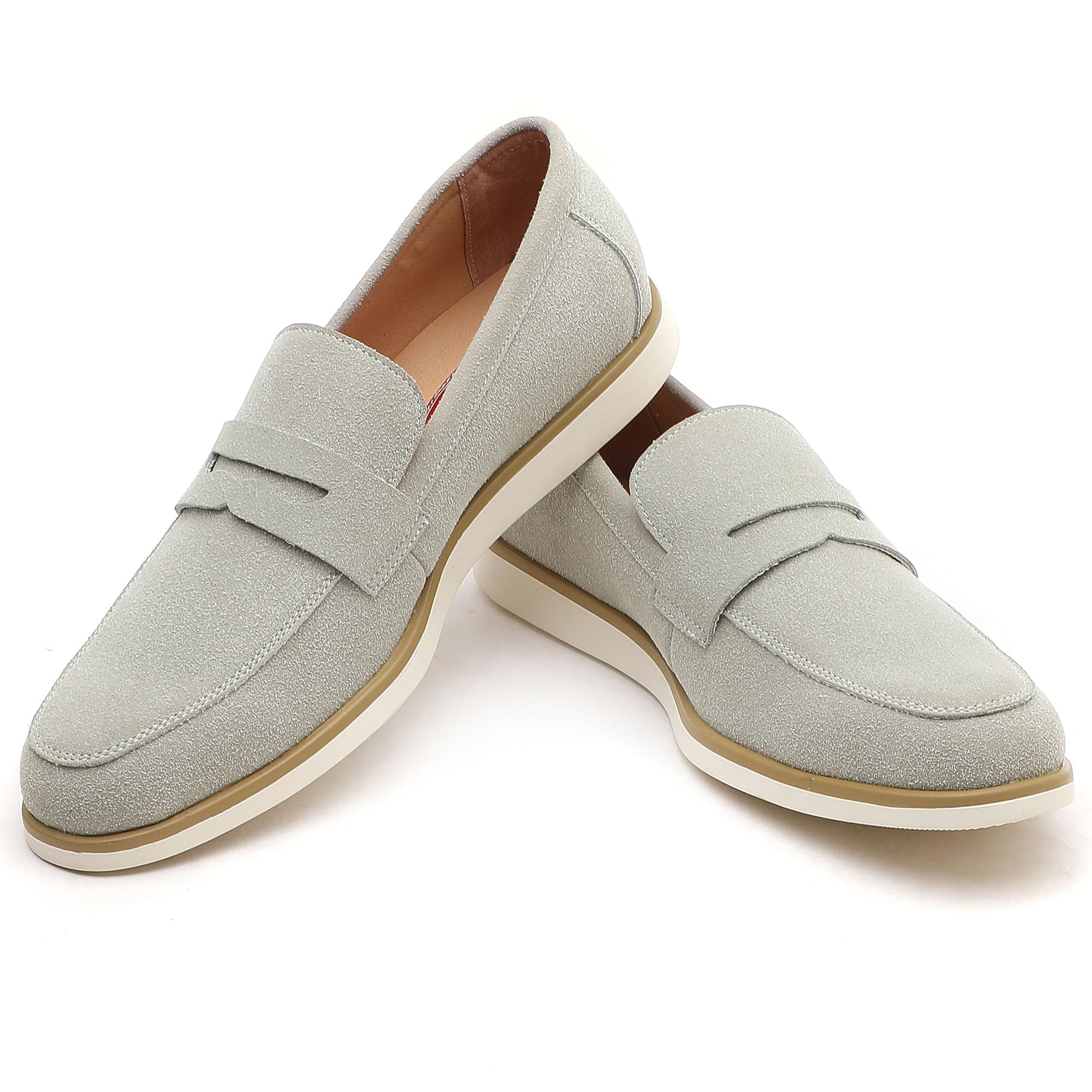 Men's Casual Loafers & Slip On Shoes - Comfortable Canvas Penny Loafers for Daily Commuting | Lightweight Non-Slip Walking Shoes for Men | Perfect for Office, Travel & Casual Outings