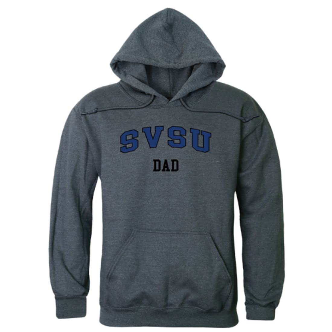SVSU Saginaw Valley State University Dad Fleece Hoodie Sweatshirt - Heather Charcoal - Comfortable College Apparel for Gameday, Campus Wear & Gifts