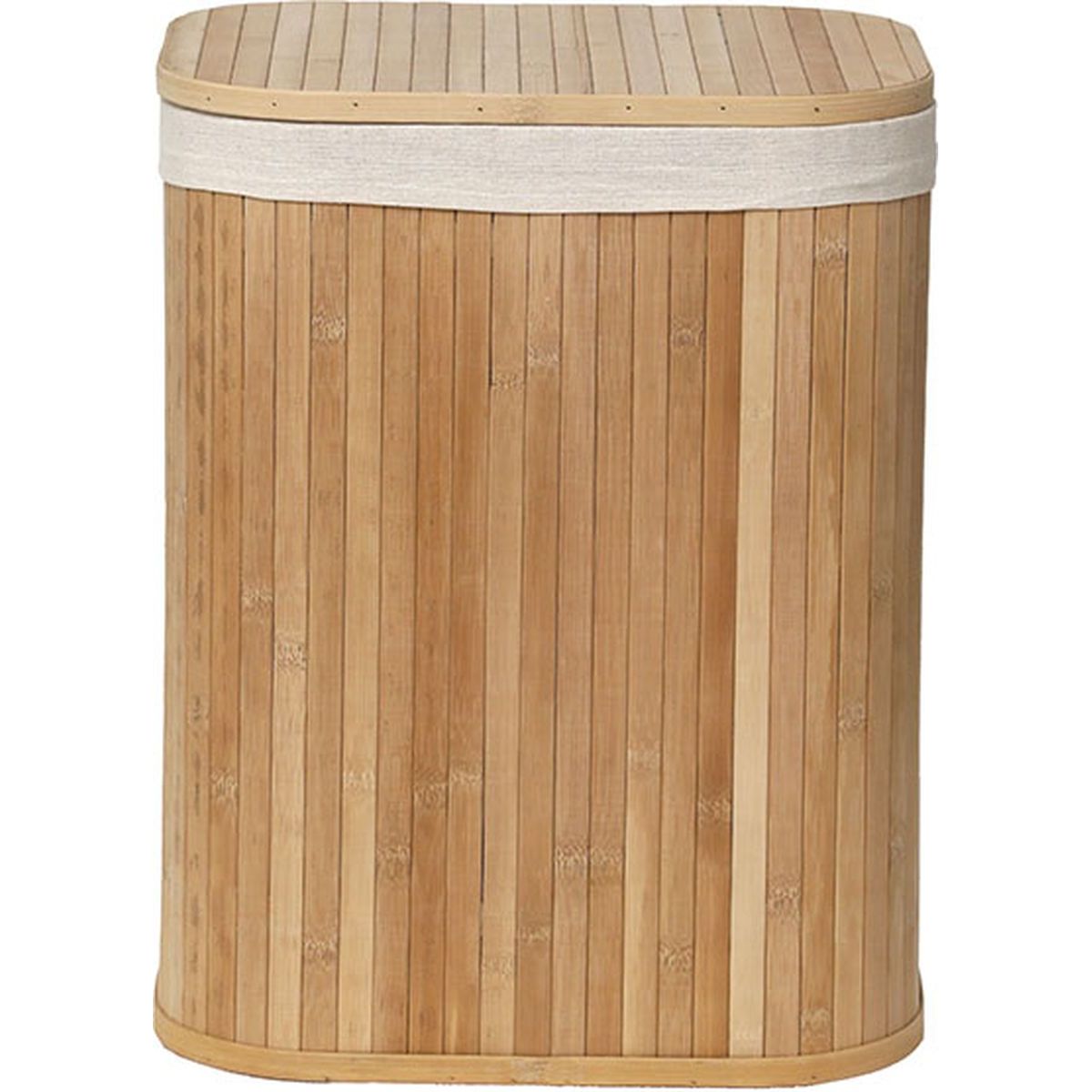 Natural Bamboo Basket with Linen Fabric - Eco-Friendly Storage Organizer for Home, Kitchen, Bathroom - Multiple Sizes Available (Small, Medium, Large) - Perfect for Fruits, Vegetables, Toys & Laundry Organization