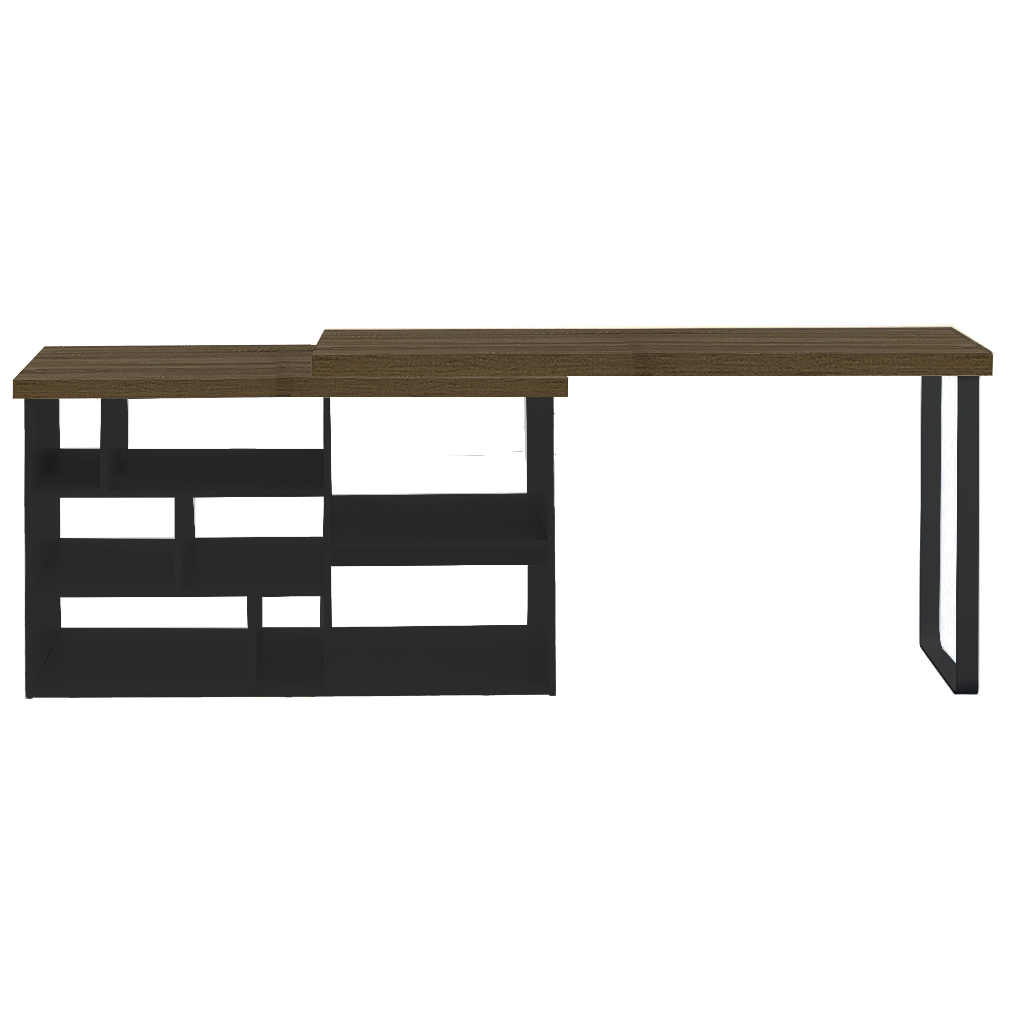 Criterion Aspire Adjustable Height Desk 150cm - Dark Oak Black Finish | Ergonomic Home Office & Gaming Desk for Comfort & Productivity