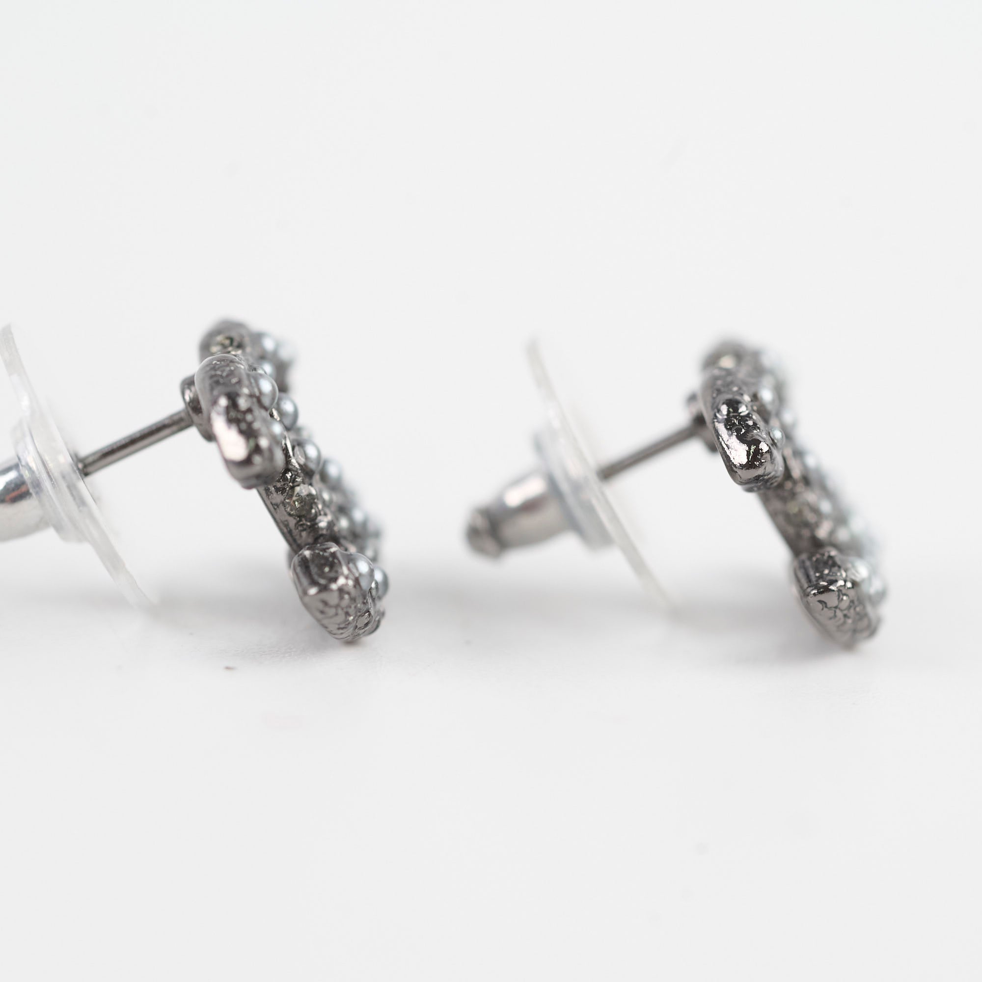 Chanel CC Logo Stud Earrings for Women - Luxury Fashion Jewelry for Parties, Weddings & Special Occasions