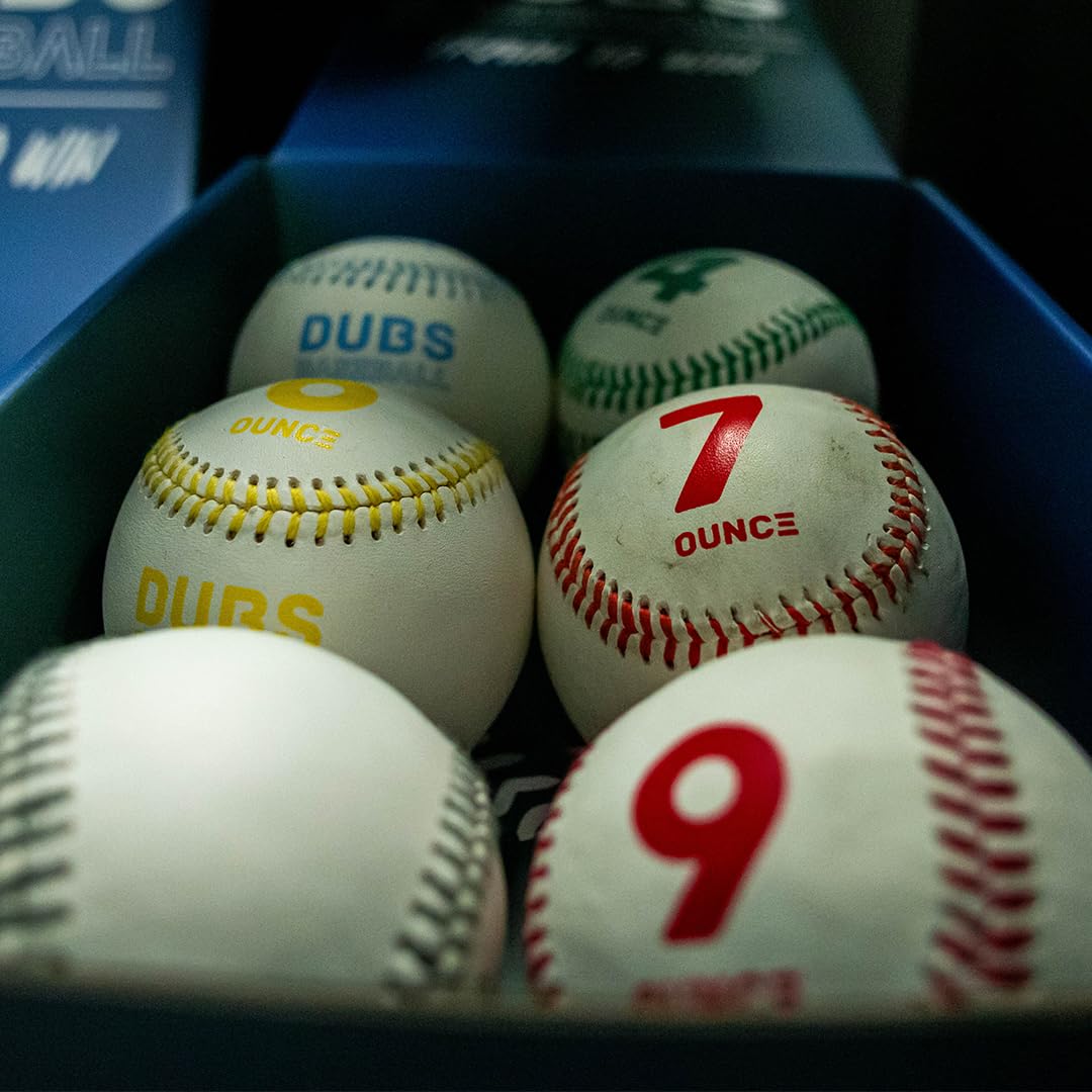 Premium Real Leather Weighted Baseballs for Training & Practice - Perfect for Pitching Drills, Batting Practice & Strength Building (Set of 3)