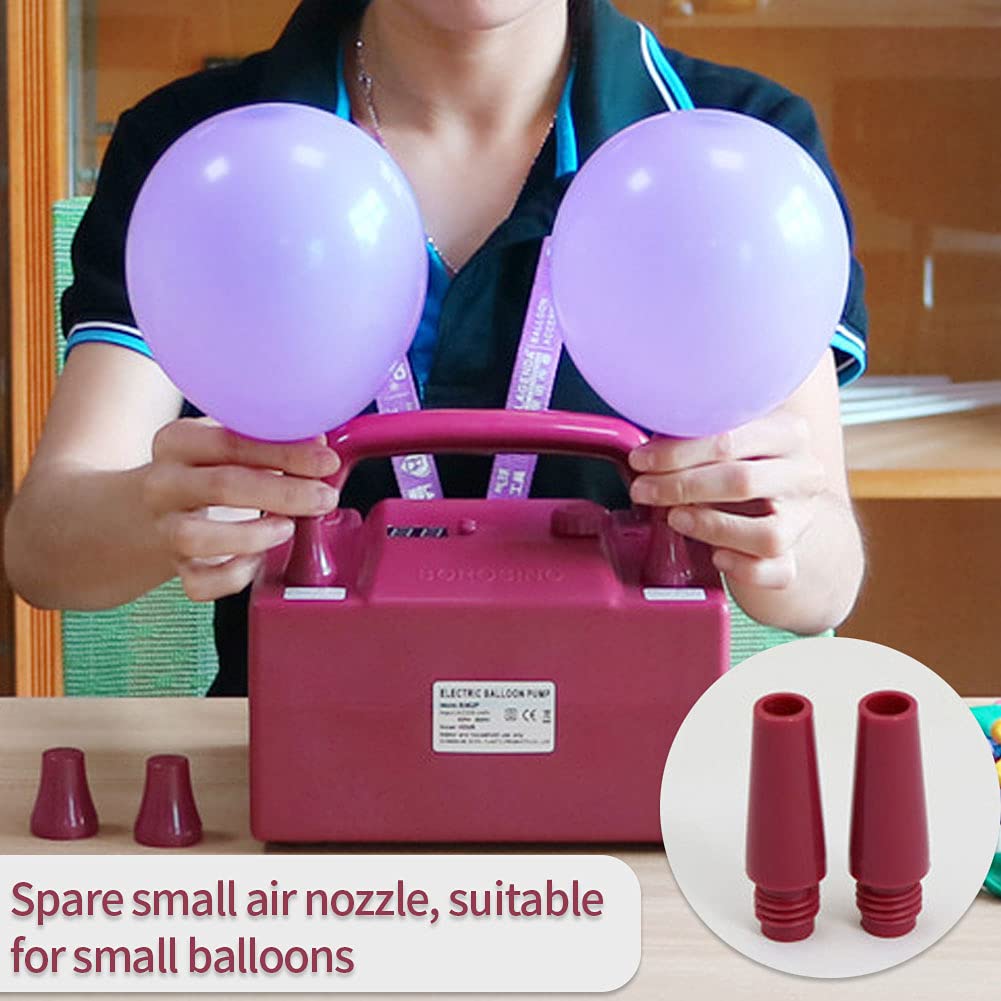 Portable Electric Balloon Blower Pump - 800W Dual Nozzle Balloon Inflator with Timing Function & Adjustable Speed - Perfect for Wedding, Birthday Party, Festival, and Event Decorations - Great for Balloon Arches, Columns, and Party Backdrops