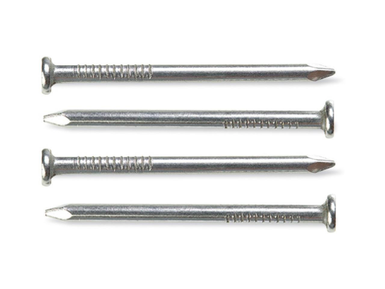 BH06535 Hardened Ribbed Concrete Masonry Nails - Heavy Duty Workshop Assortment for Brick, Block & Stone Construction Projects