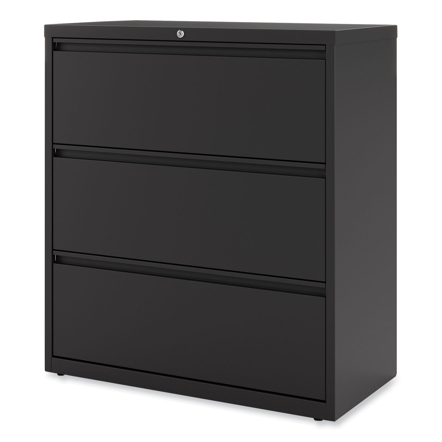 Alera® 3-Drawer Lateral File Cabinet - Legal/Letter/A4/A5 Size - Black (36