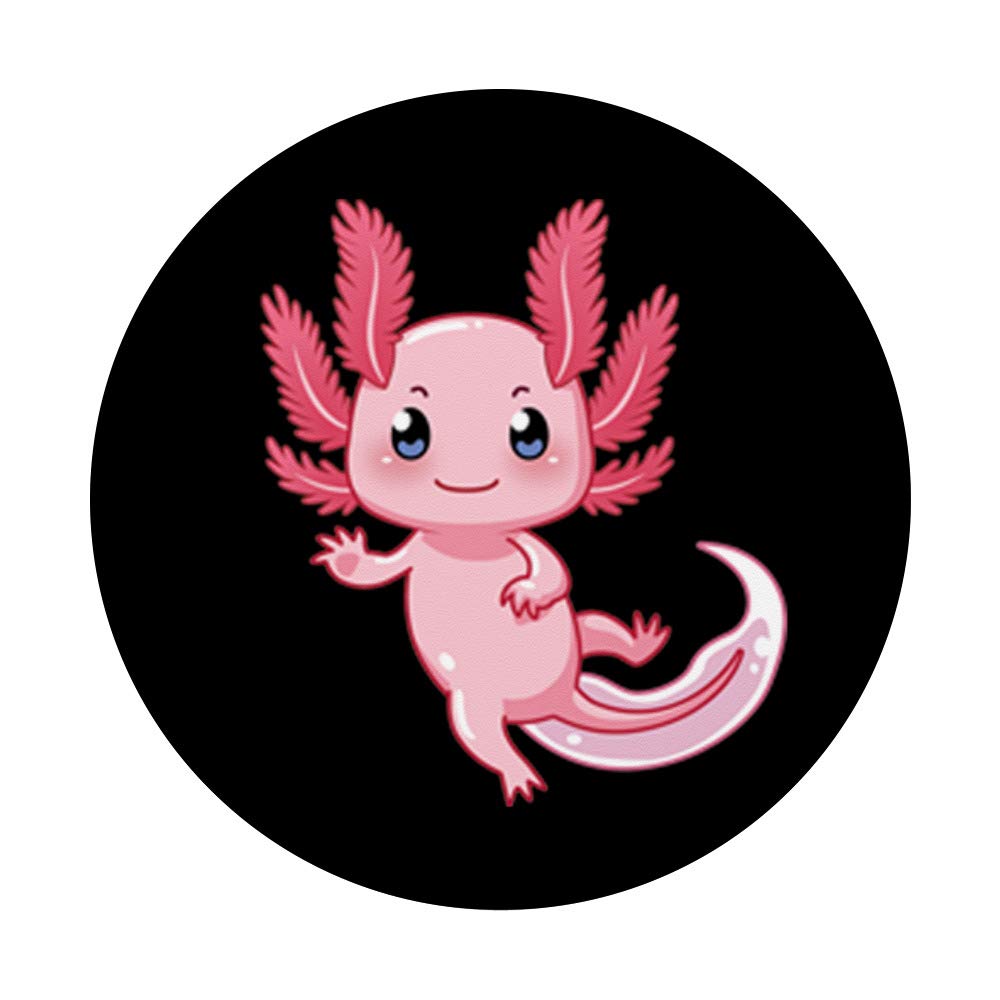 Swappable Axolotl PopSockets PopGrip for Phones & Tablets - Cute Phone Grip Stand for iPhone, Samsung & More | Perfect for Gaming, Selfies & Daily Use