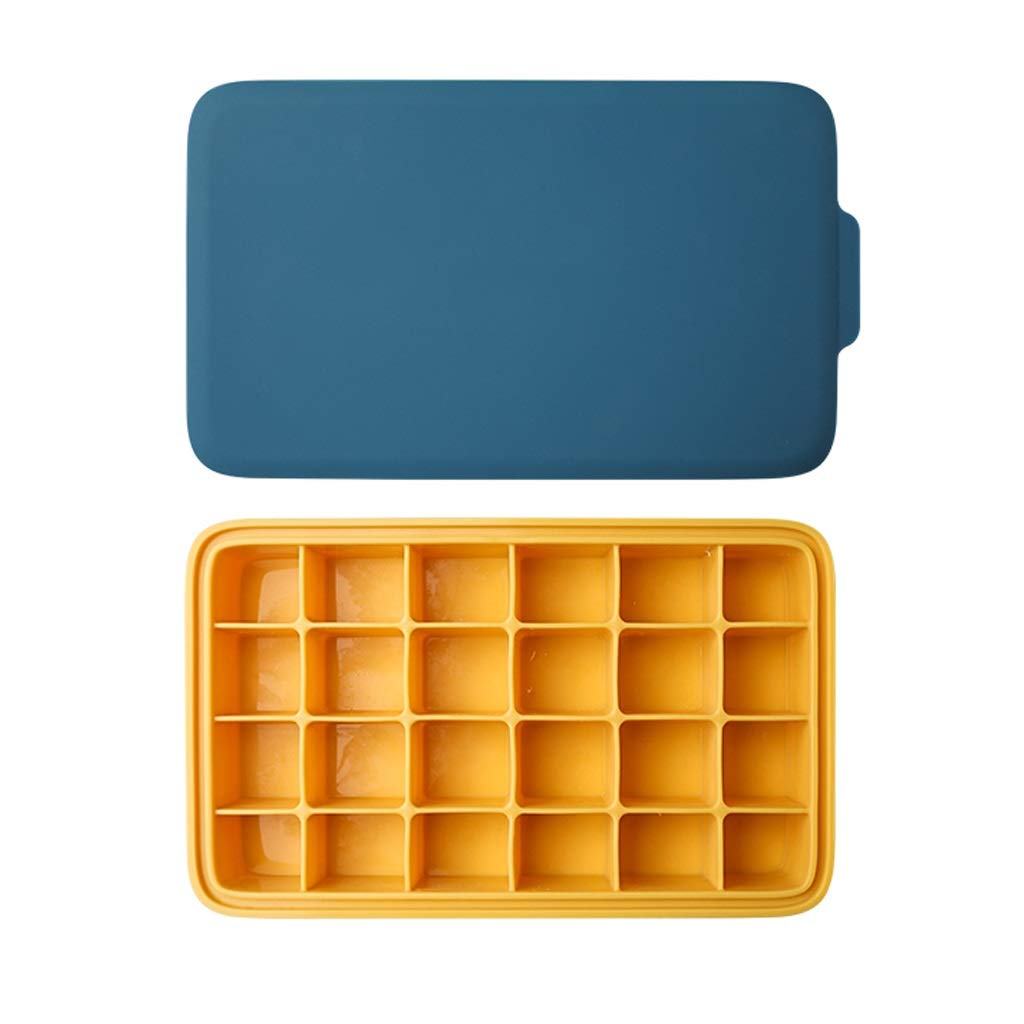 WENMENG2021 Silicone Ice Cube Trays with Lids - 4 Pack Reusable Ice Cube Molds with Airtight Locking Lids for Perfect Cubes - BPA-Free, Dishwasher Safe - Ideal for Cocktails, Iced Coffee, and Keeping Drinks Chilled (Color: Blue)