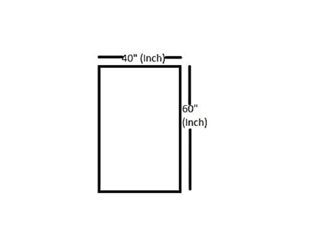 Waterproof PVC Table Cover 40x60 Inches for Rectangular Dining Table - Fits 2-4 Seater, Durable & Easy Clean Center Table Protector for Indoor/Outdoor Use - CASA-NEST Brand