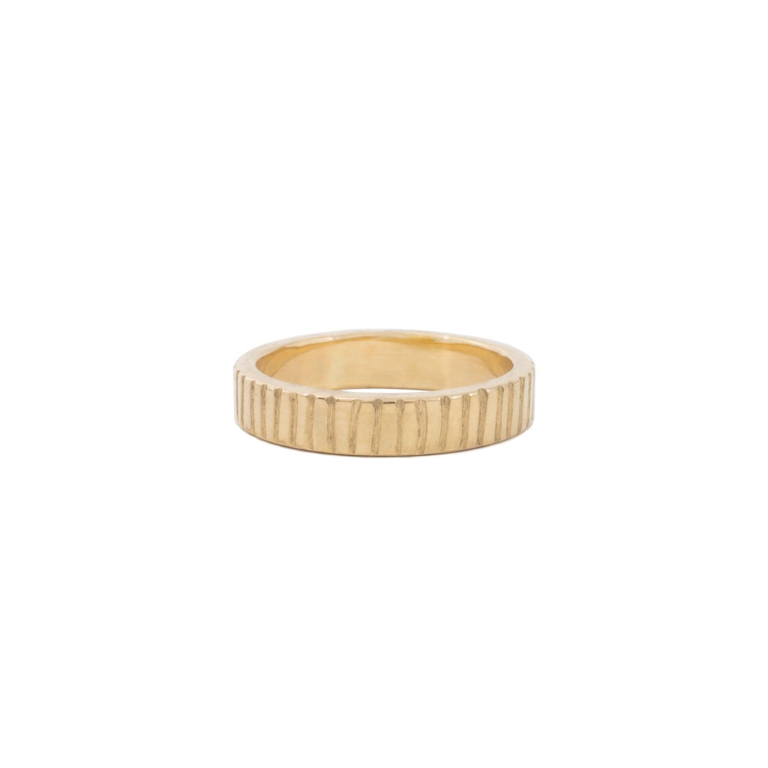 4mm Solid Gold Wedding Band for Women - Dainty & Elegant Thin Ring - Perfect for Engagement, Anniversary, and Everyday Wear