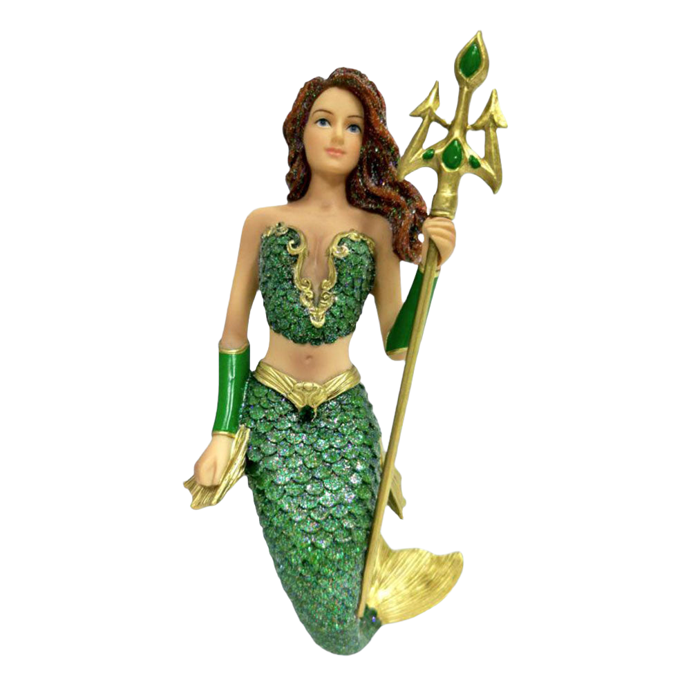 December Diamonds Atlantica Mermaid Ornament - Elegant Home Decor for Beach House, Bathroom & Coastal Themed Rooms