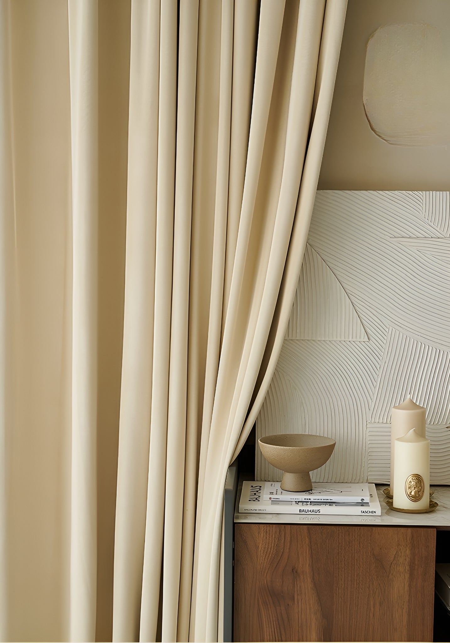 Emilee Solid Soundproof Blackout Custom Curtains for Bedroom & Living Room - Noise Reducing Thermal Insulated Window Drapes for Home & Office