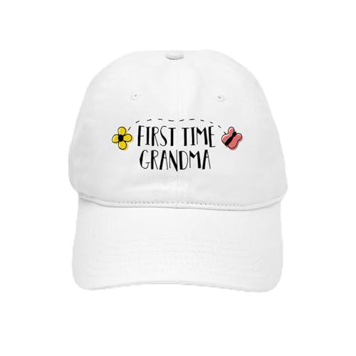 White - First Time Grandma Cap