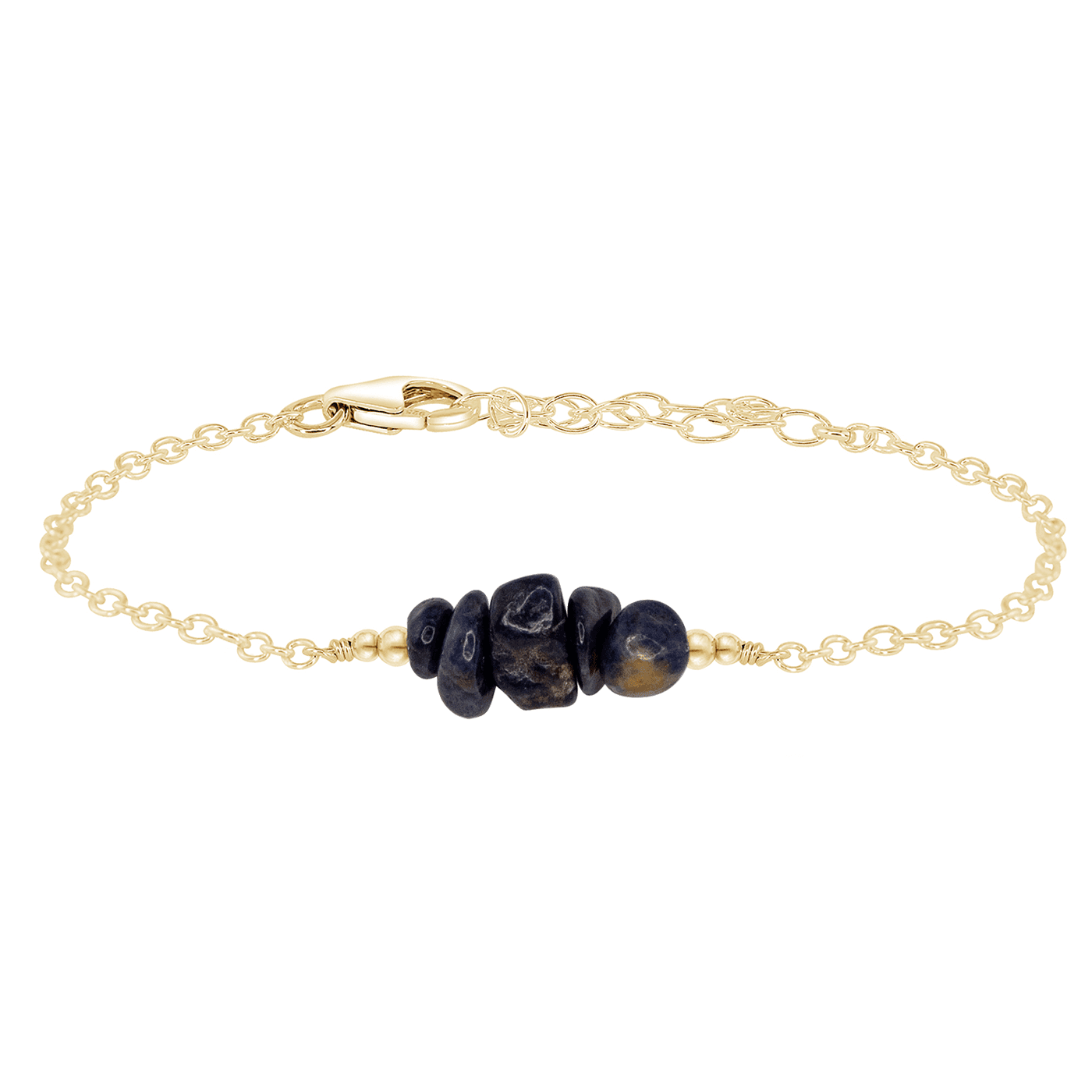 Stylish Sapphire Chip Bead Bar Bracelet for Women - Elegant Crystal Jewelry Gift for Birthday, Anniversary & Special Occasions