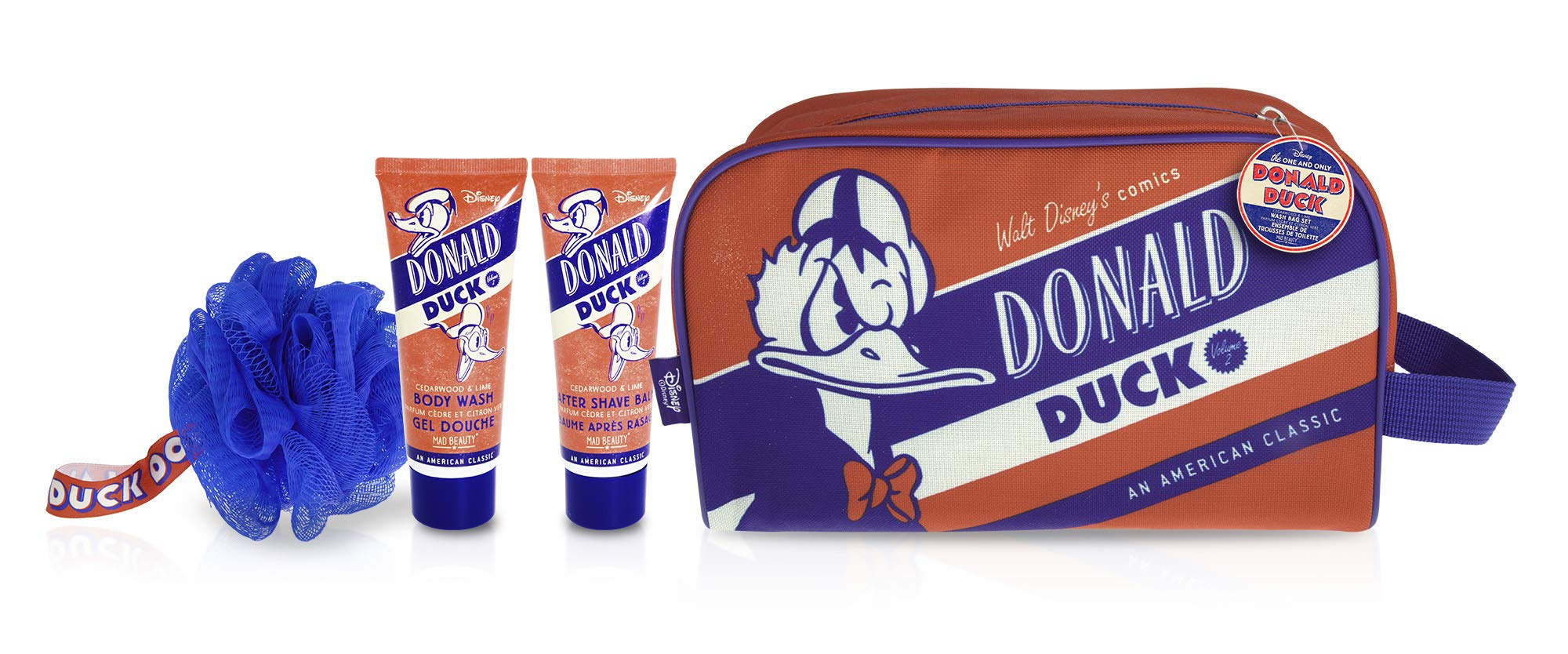 Donald Duck Wash Bag Set - Waterproof Travel Toiletry Organizer for Bathroom, Gym, and Camping - Disney Character Design