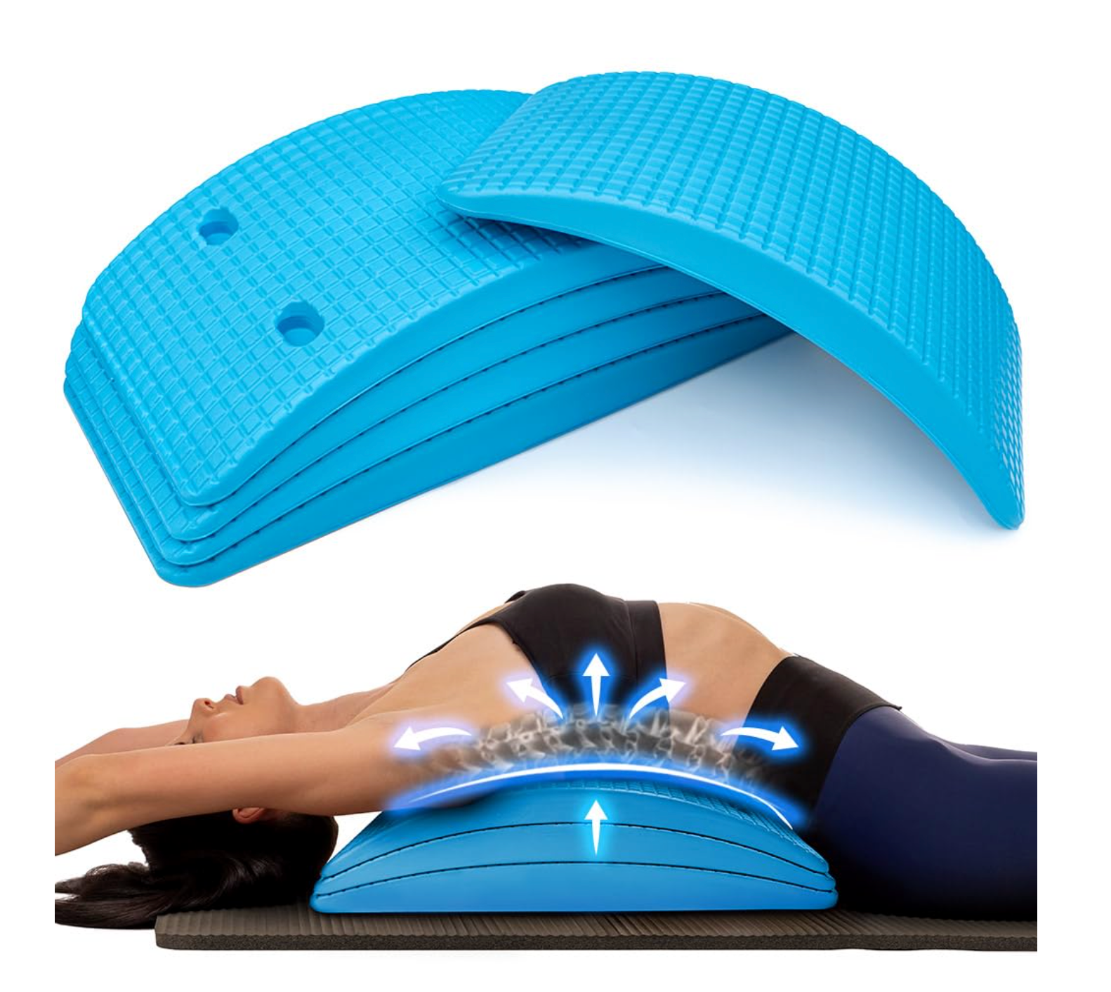 Backbridge Posture Corrector + Free E-Book Stretching Guide for Back Pain Relief - Improve Posture & Flexibility at Home or Office