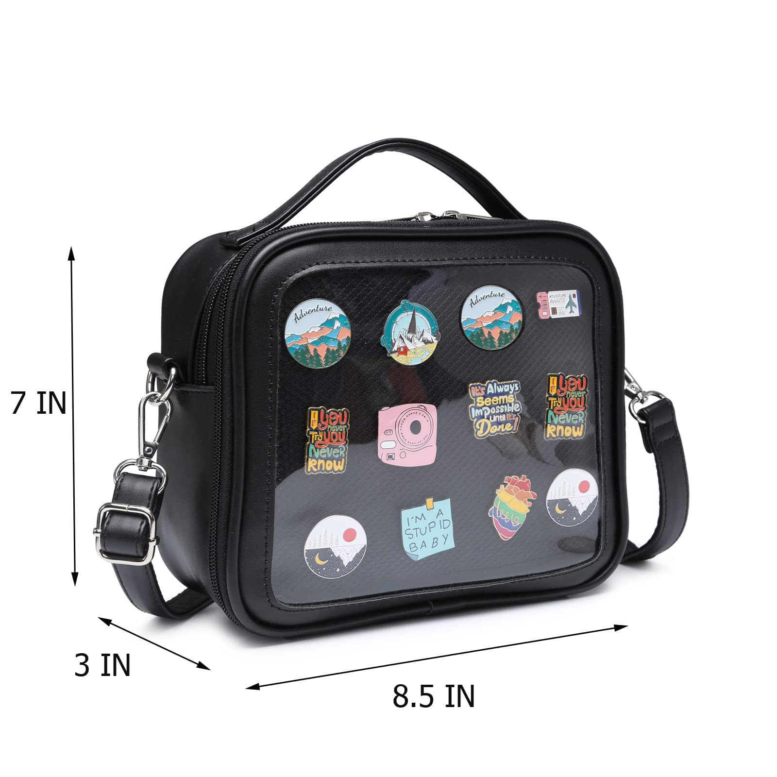 Anime Display Crossbody Bag - Stylish Ita Messenger for Cosplay & Conventions