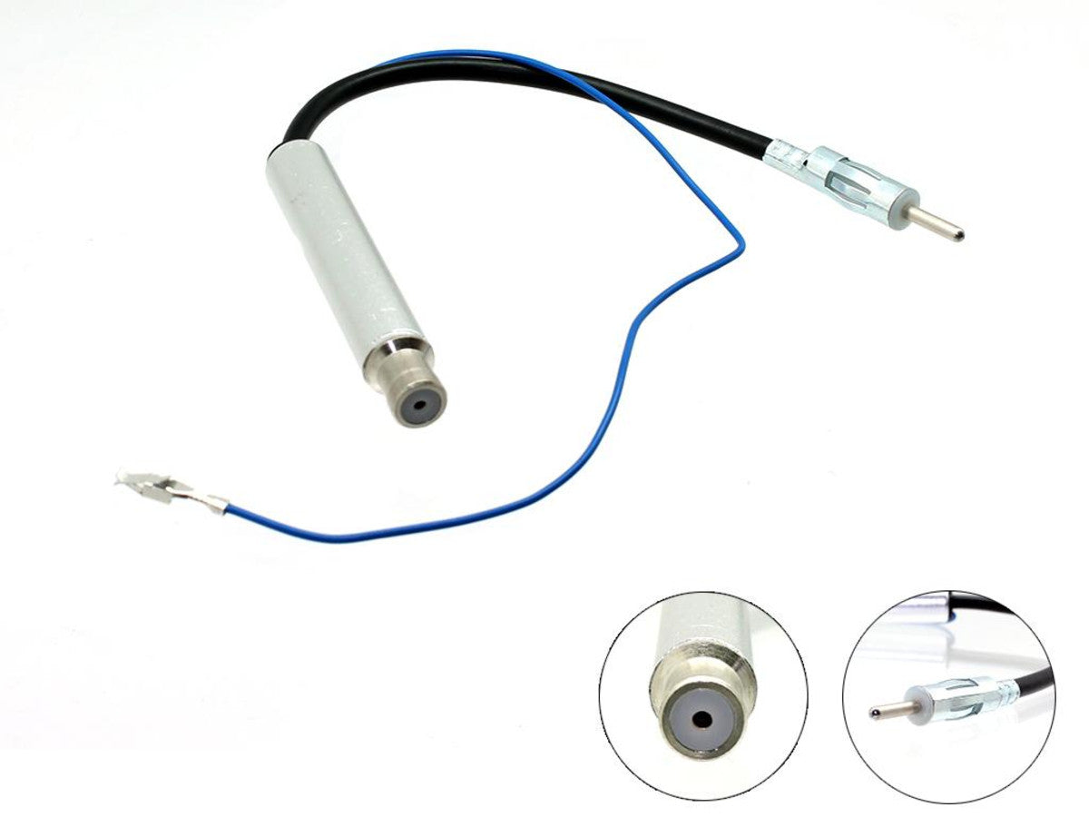 Universal Aerial Adapter for Audi & VW - AMPED Antenna Button Style (1998-2010) | Car Radio FM/AM Signal Booster for Clear Reception